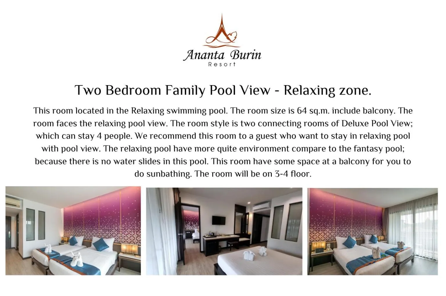 Text overlay in Ananta Burin Resort
