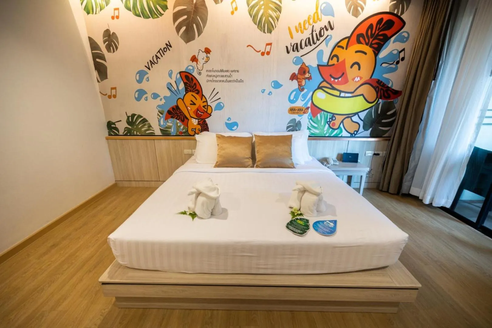 Bed in Ananta Burin Resort
