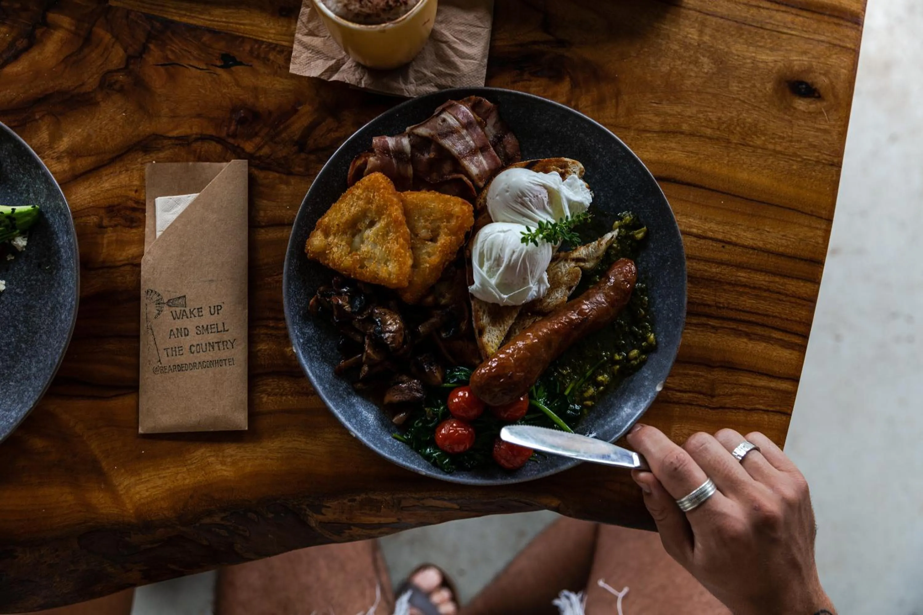 Food and drinks in The Bearded Dragon Boutique Hotel