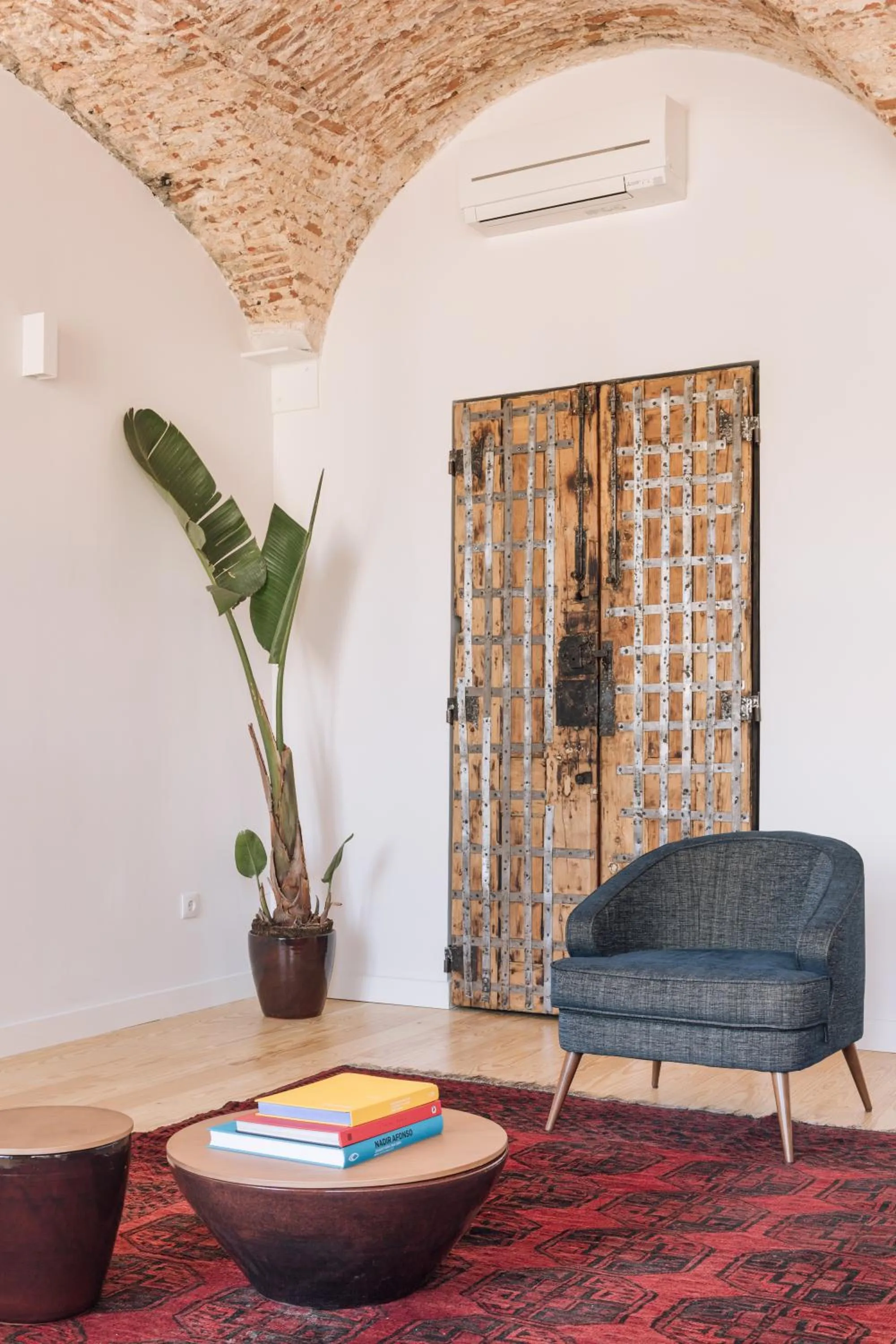 Living room in The Visionaire Apartments