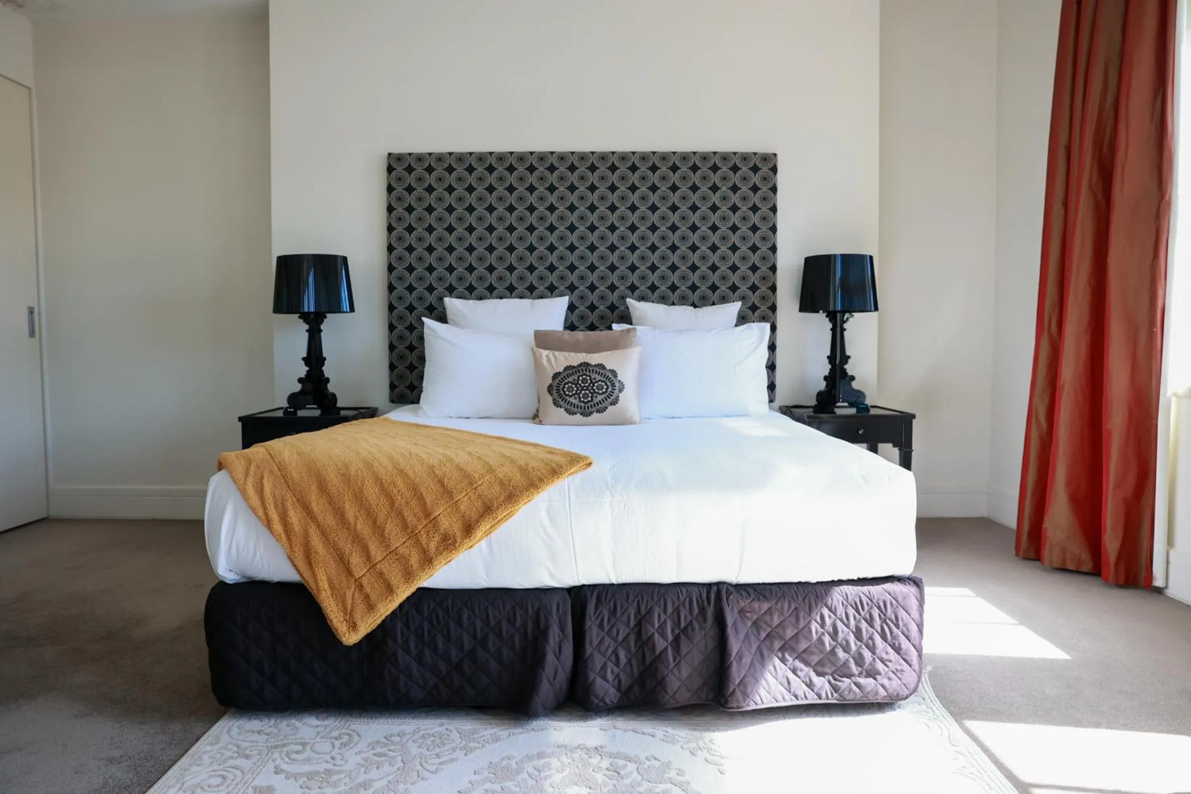 Bed in The Dome Boutique Apartments