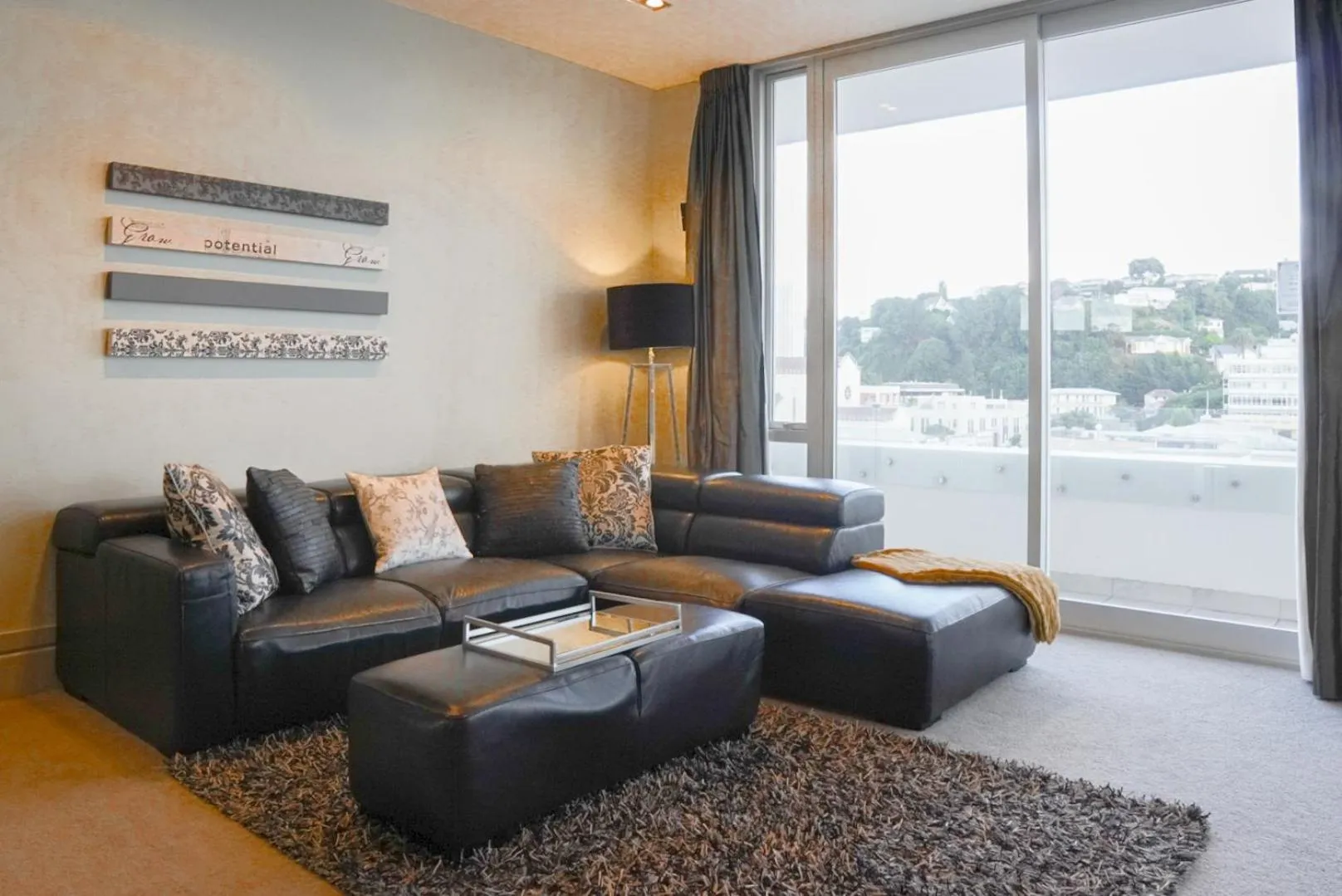 Living room in The Dome Boutique Apartments