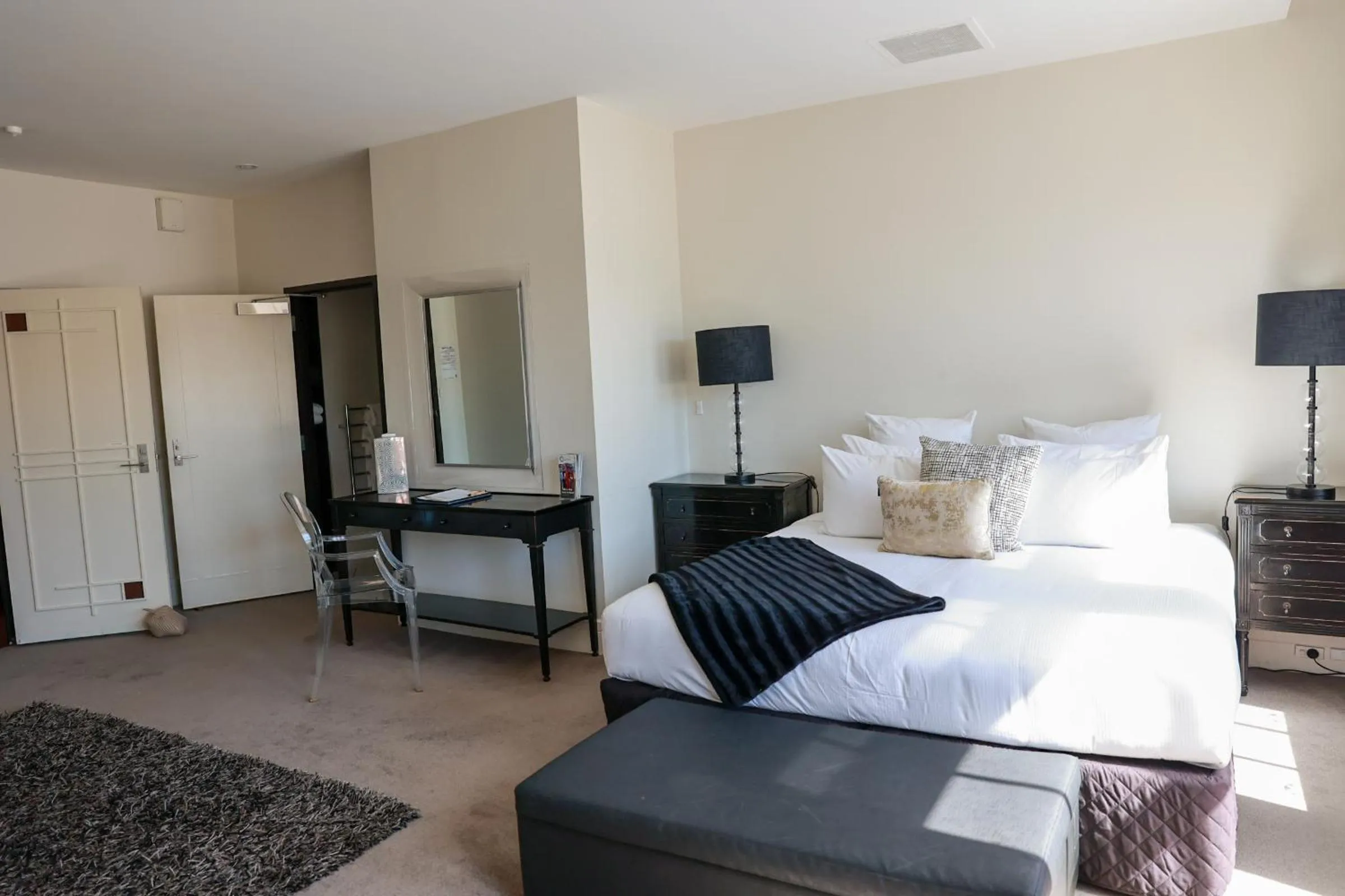 Bed in The Dome Boutique Apartments