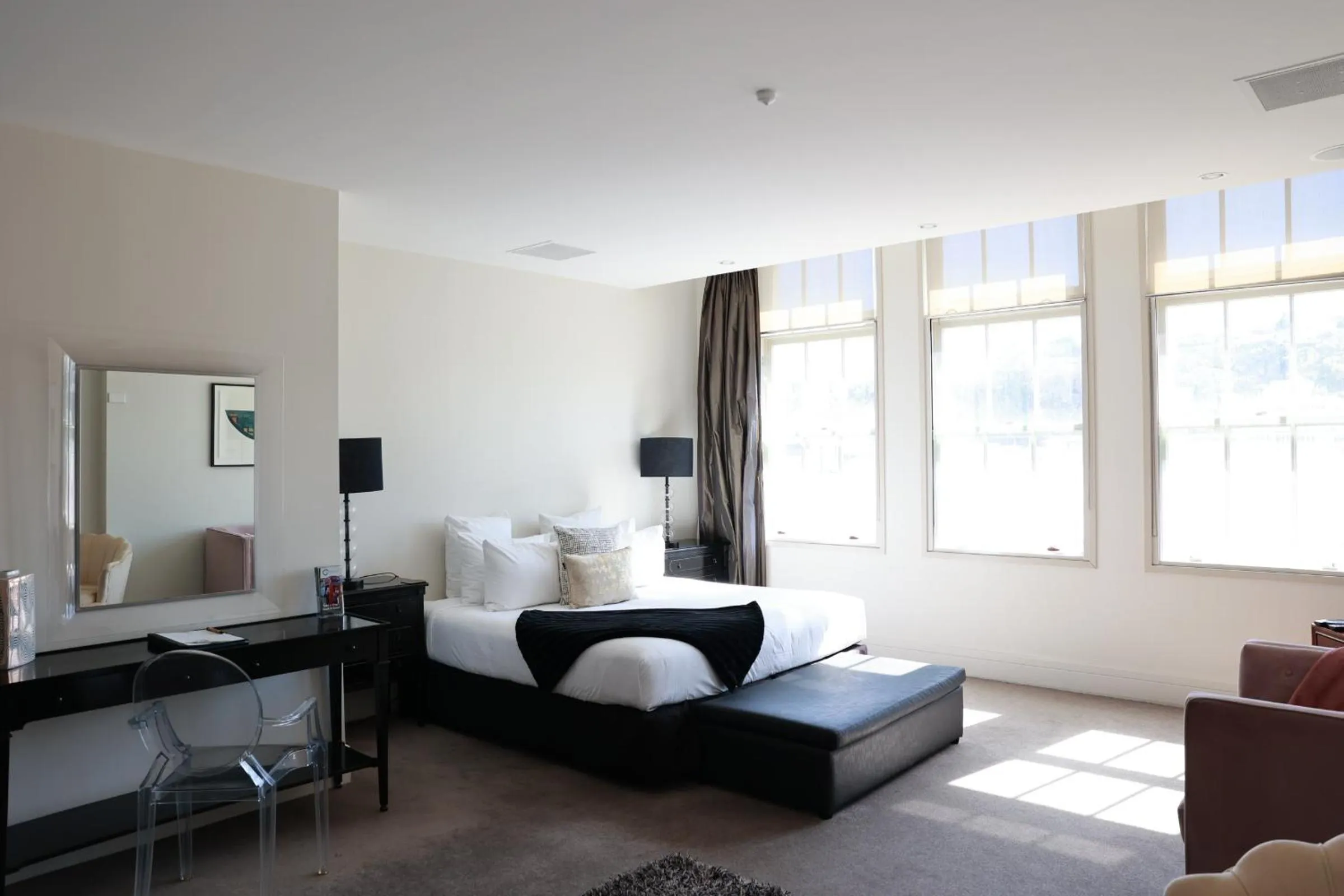 Bed in The Dome Boutique Apartments