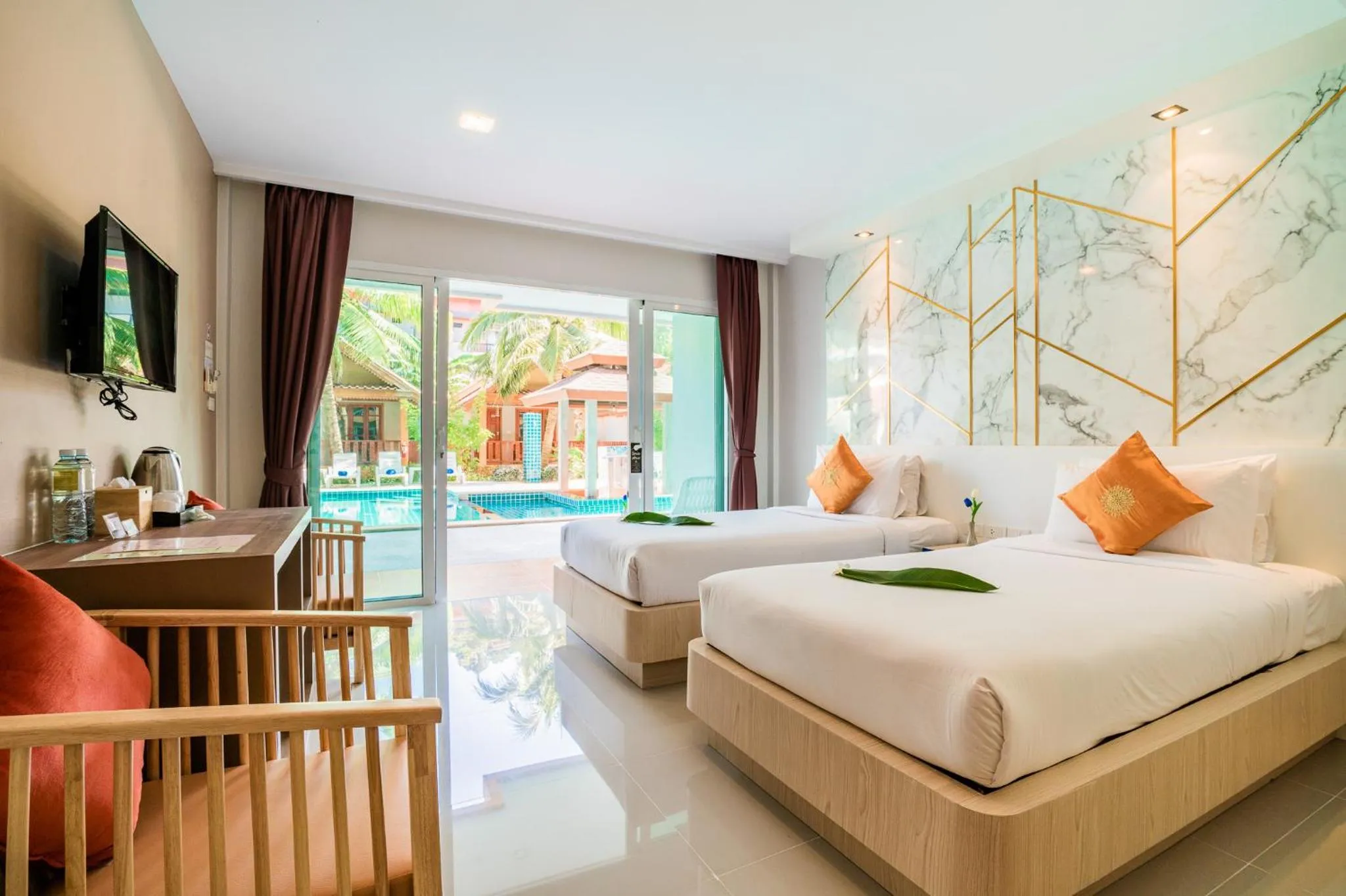 Bed in Phi Phi Anita Resort