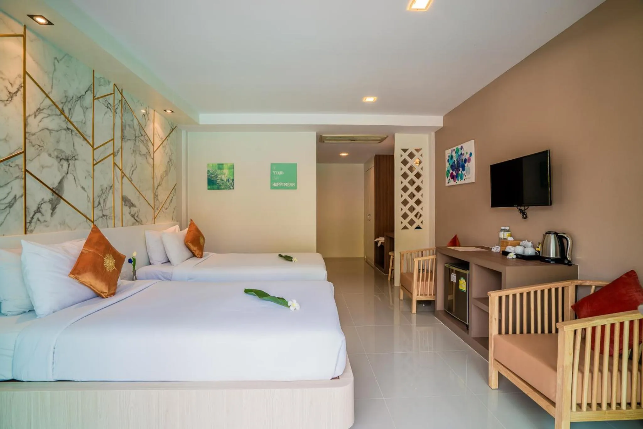 Bed in Phi Phi Anita Resort