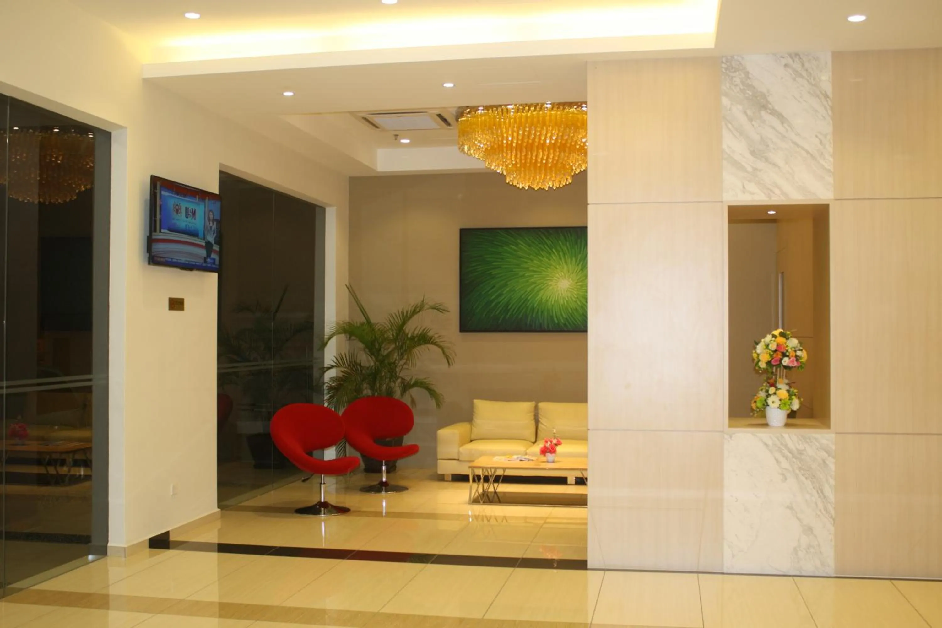 Lobby or reception in Aurora Hotel