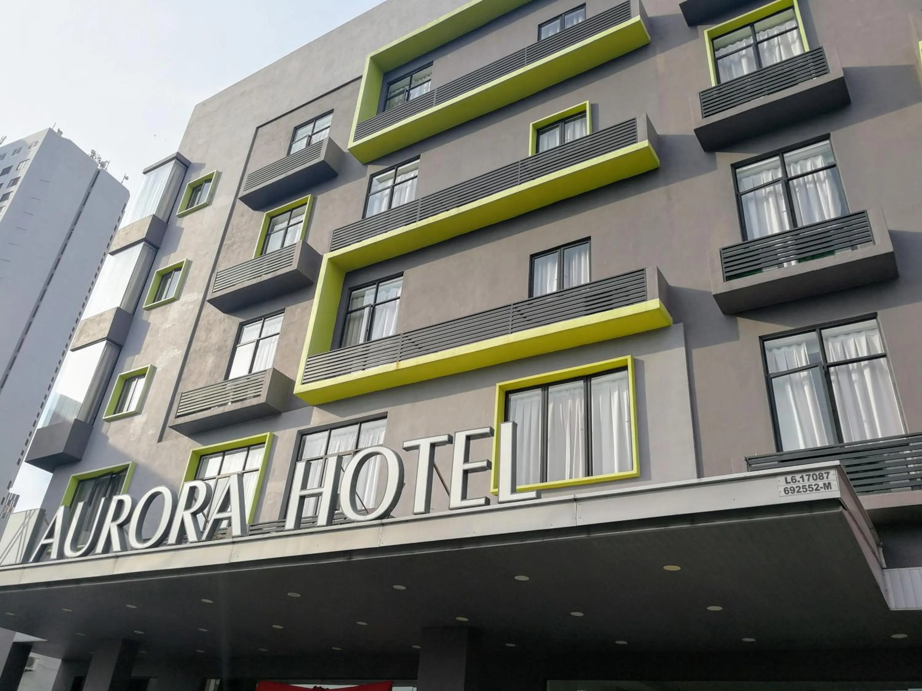 Facade/entrance in Aurora Hotel