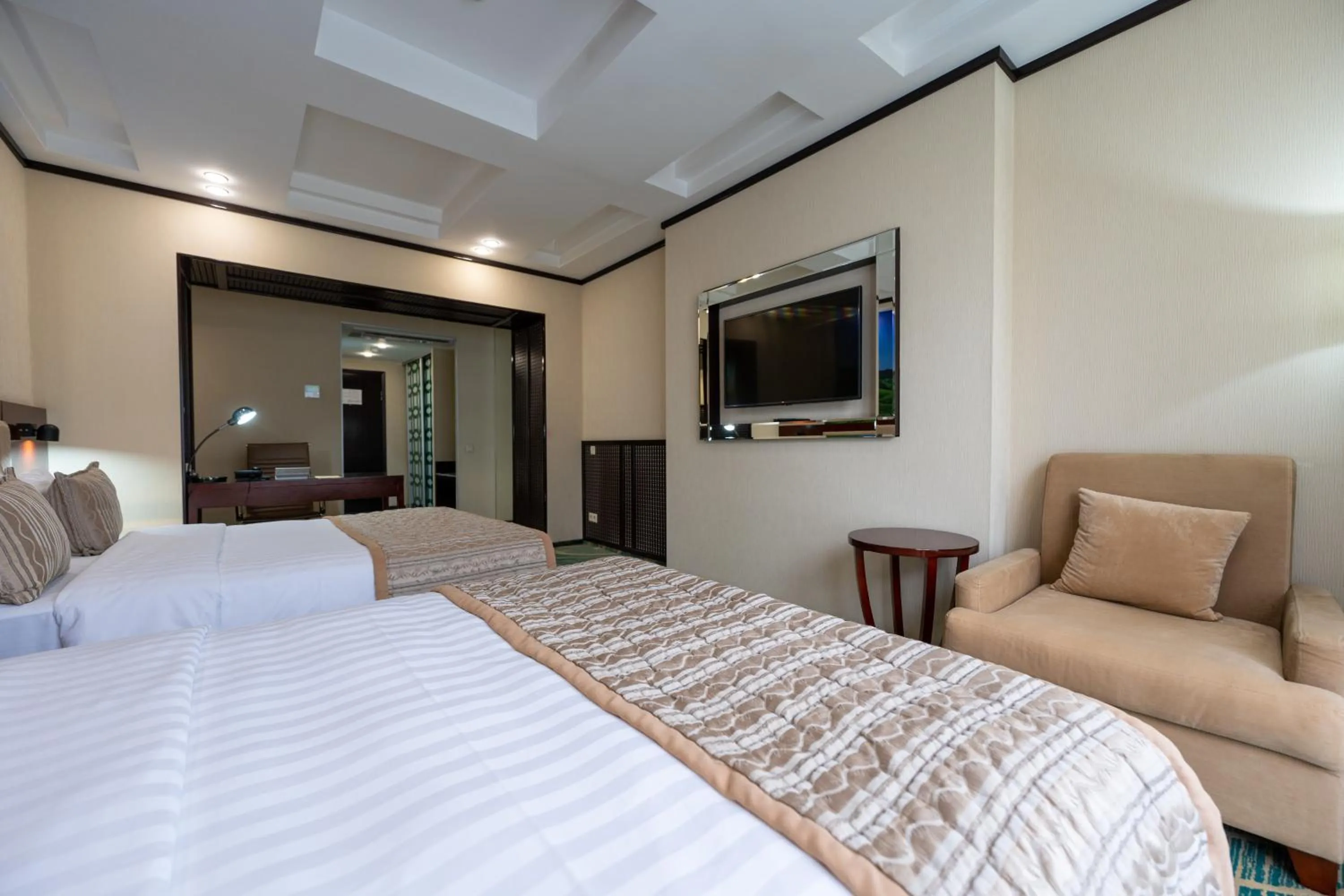 Bed in Hotel Kazzhol Almaty