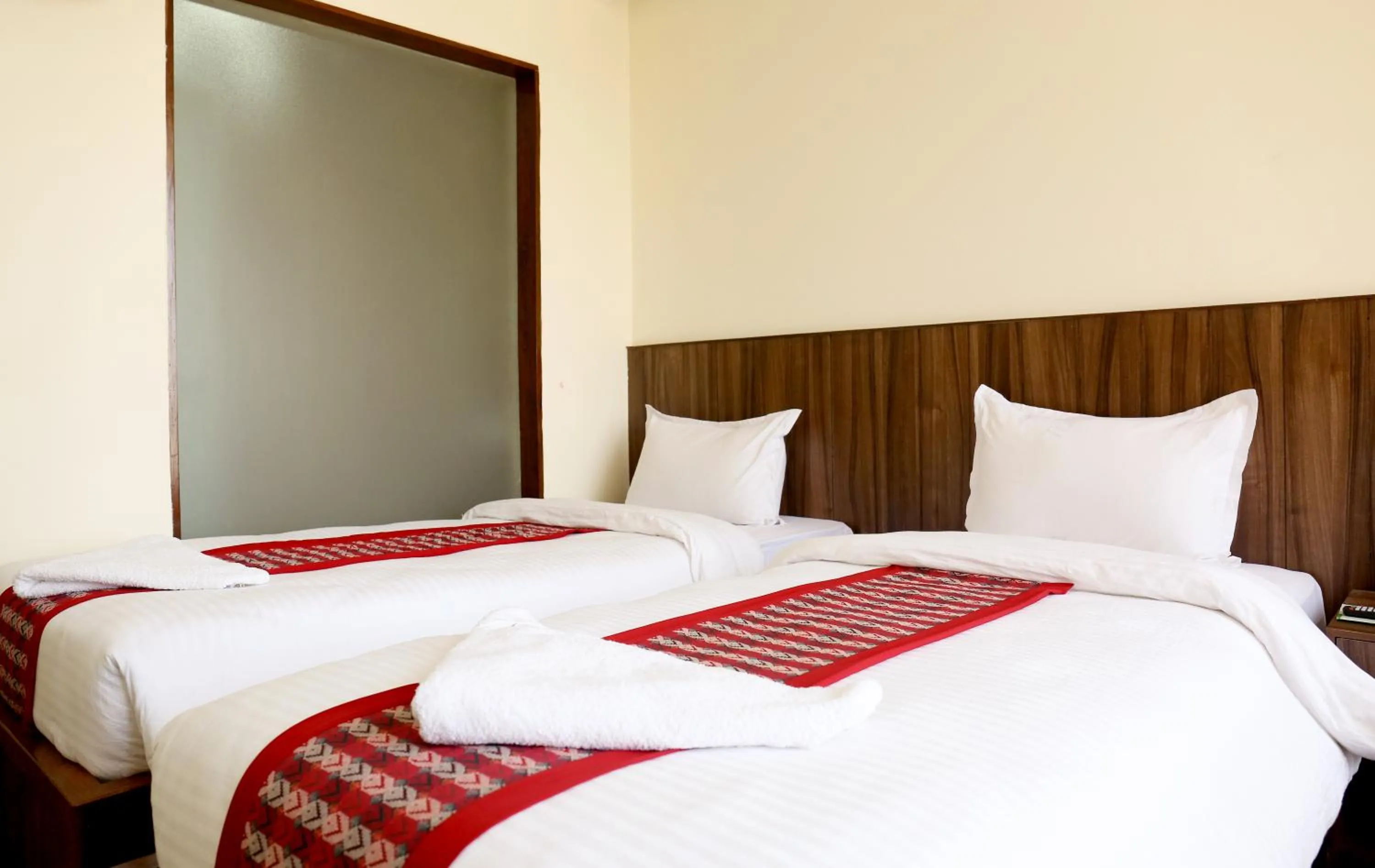 Bed in Hotel Kathmandu Inn