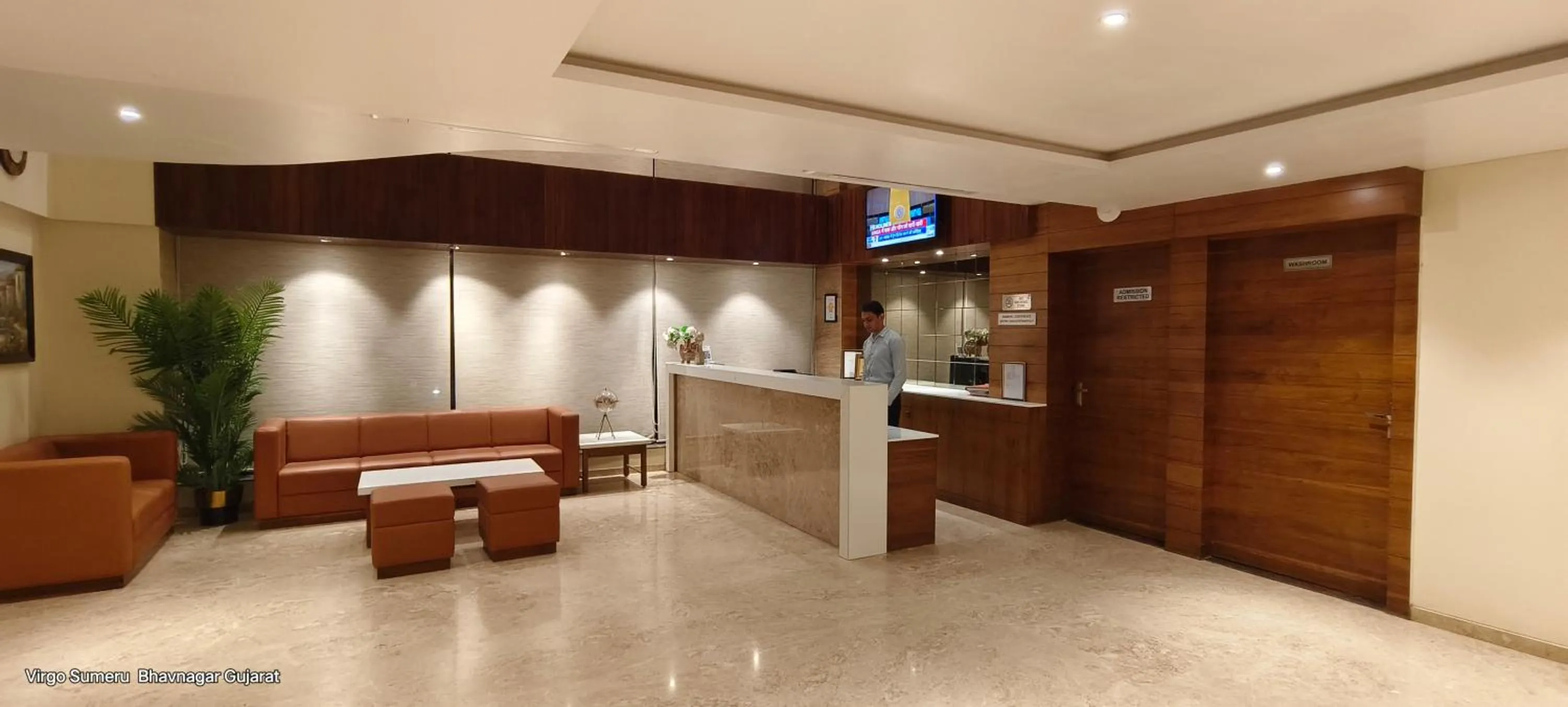 Lobby or reception in Hotel Virgo Sumeru