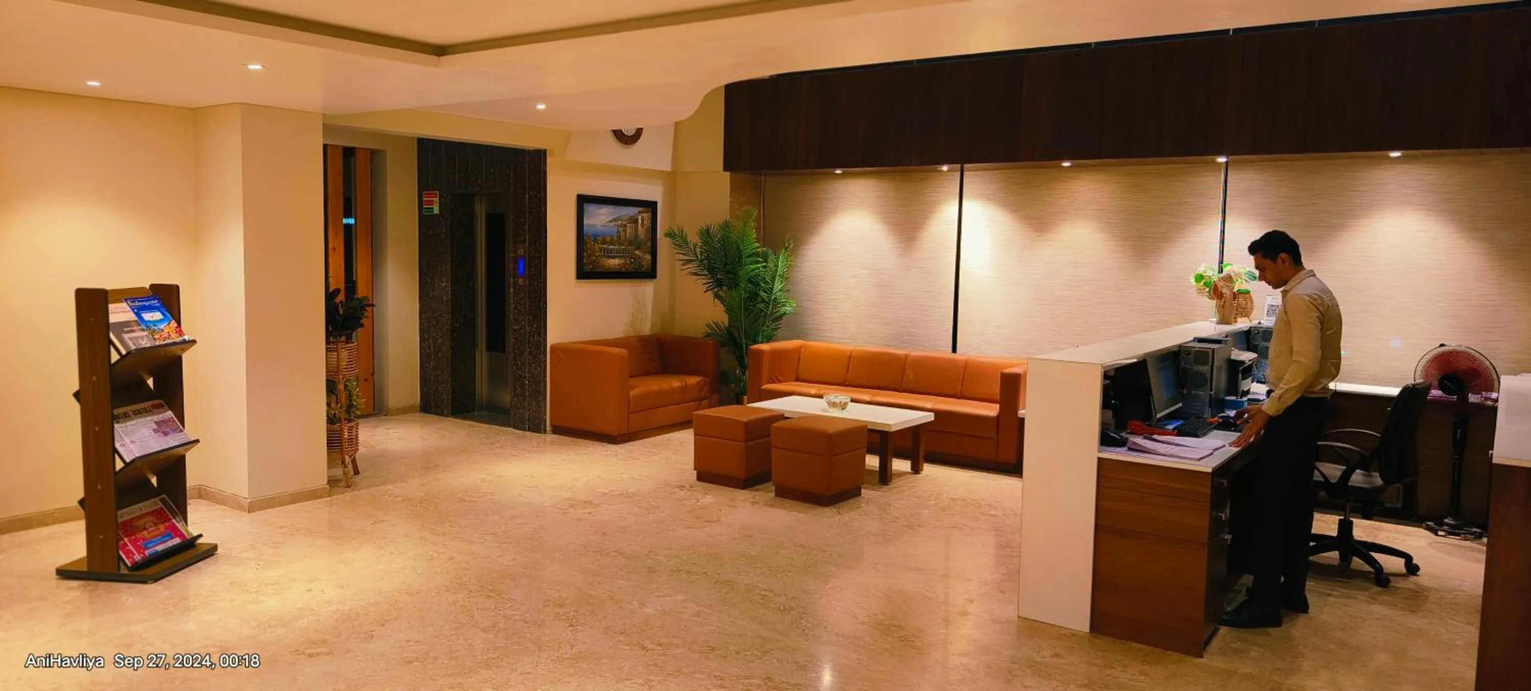 Lobby or reception in Hotel Virgo Sumeru