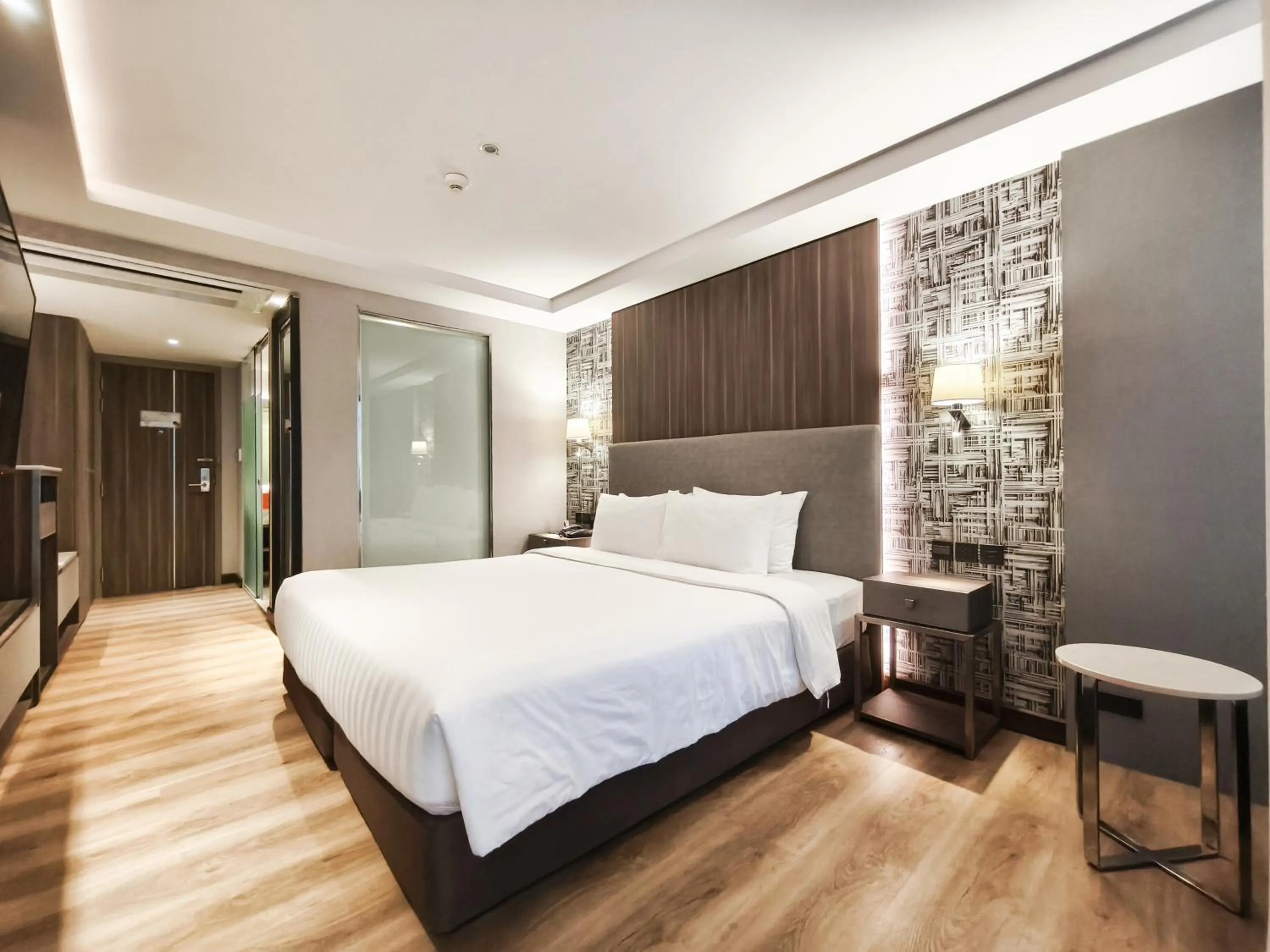 Bedroom, Bed in Citrus Suites Sukhumvit 6 by Compass Hospitality