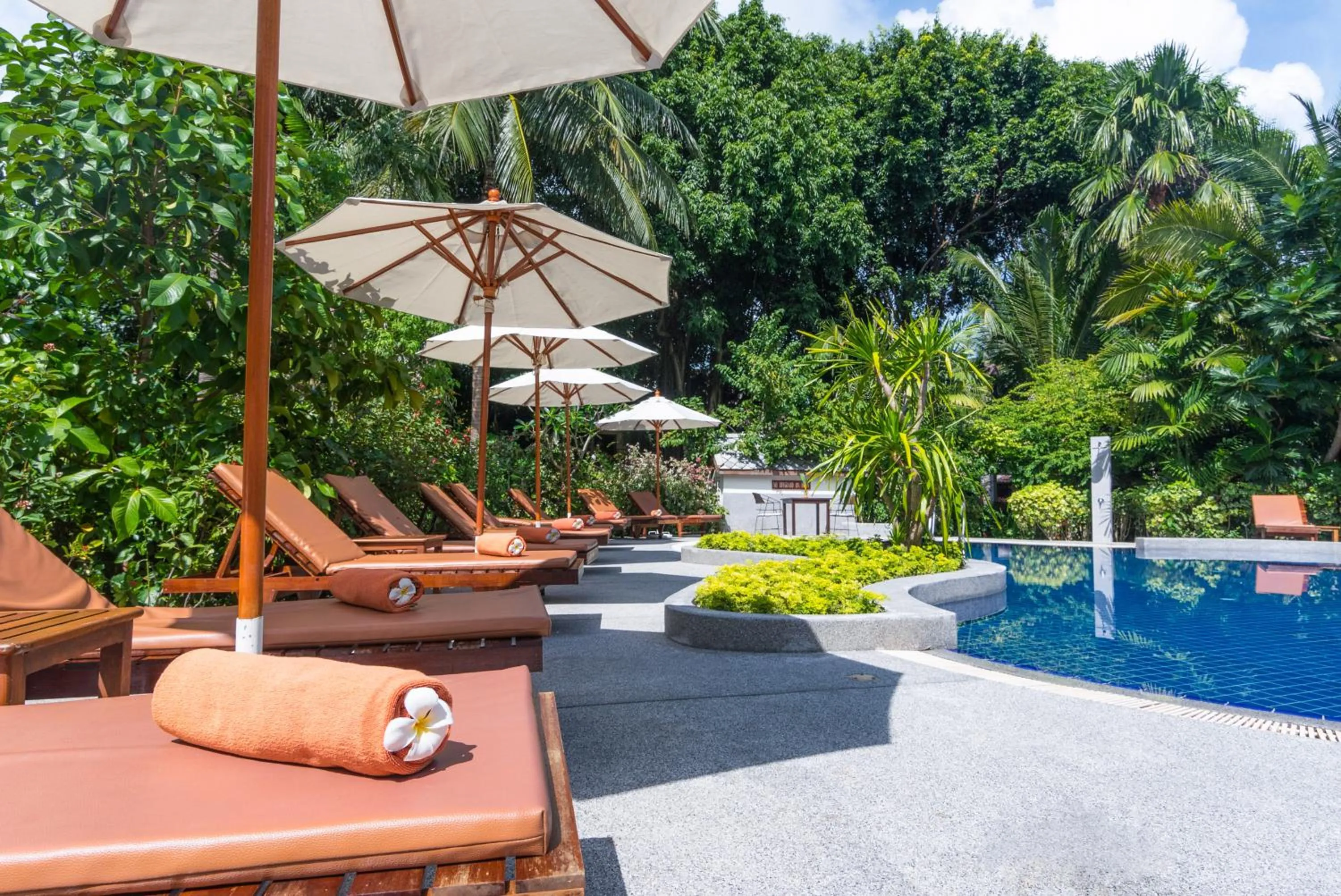 Pool view in Paradise Beach Resort, Koh Samui - SHA Extra Plus