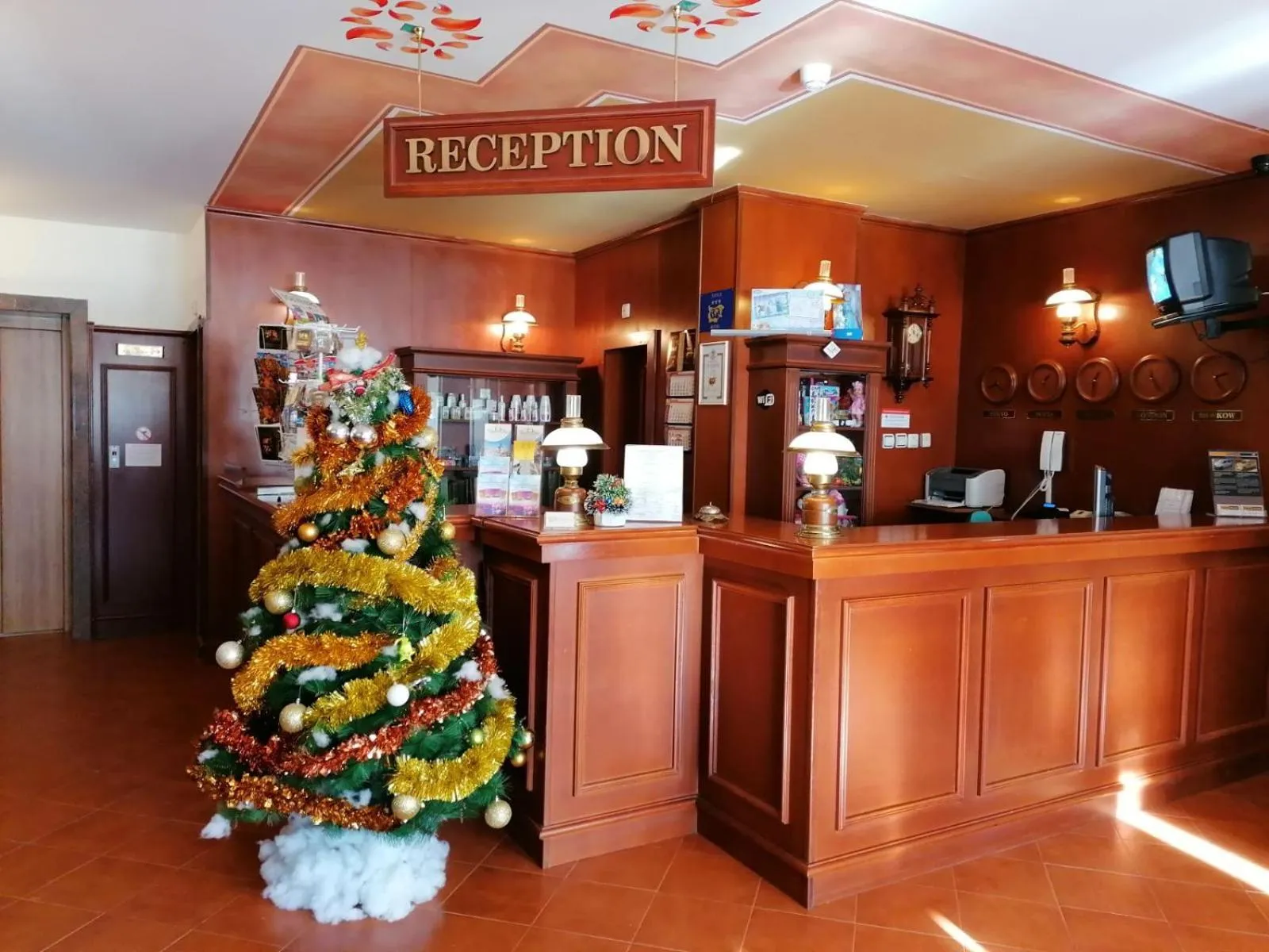 Lobby or reception in Elina Hotel