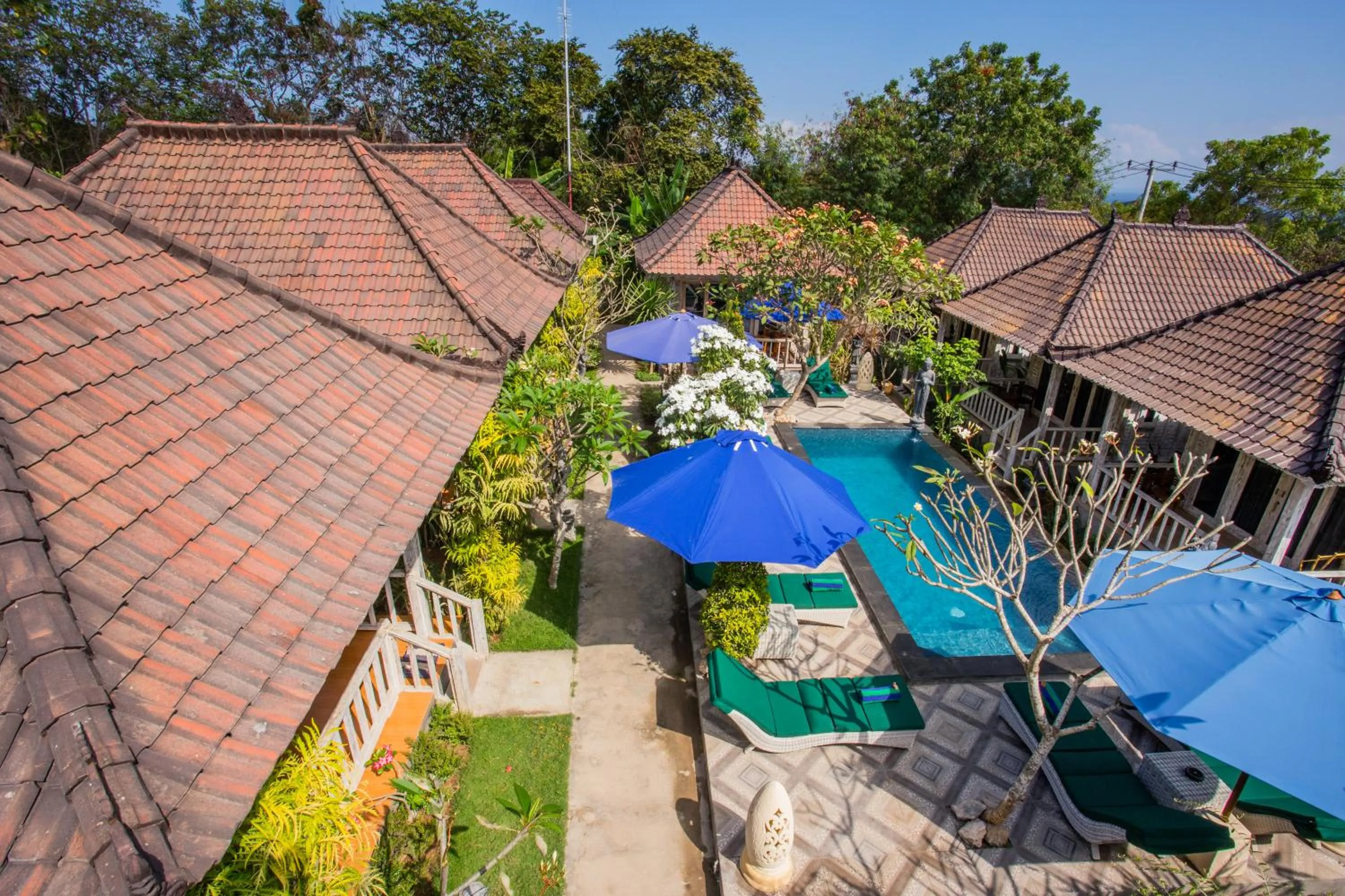 Pool view in 221 Garden Cottages