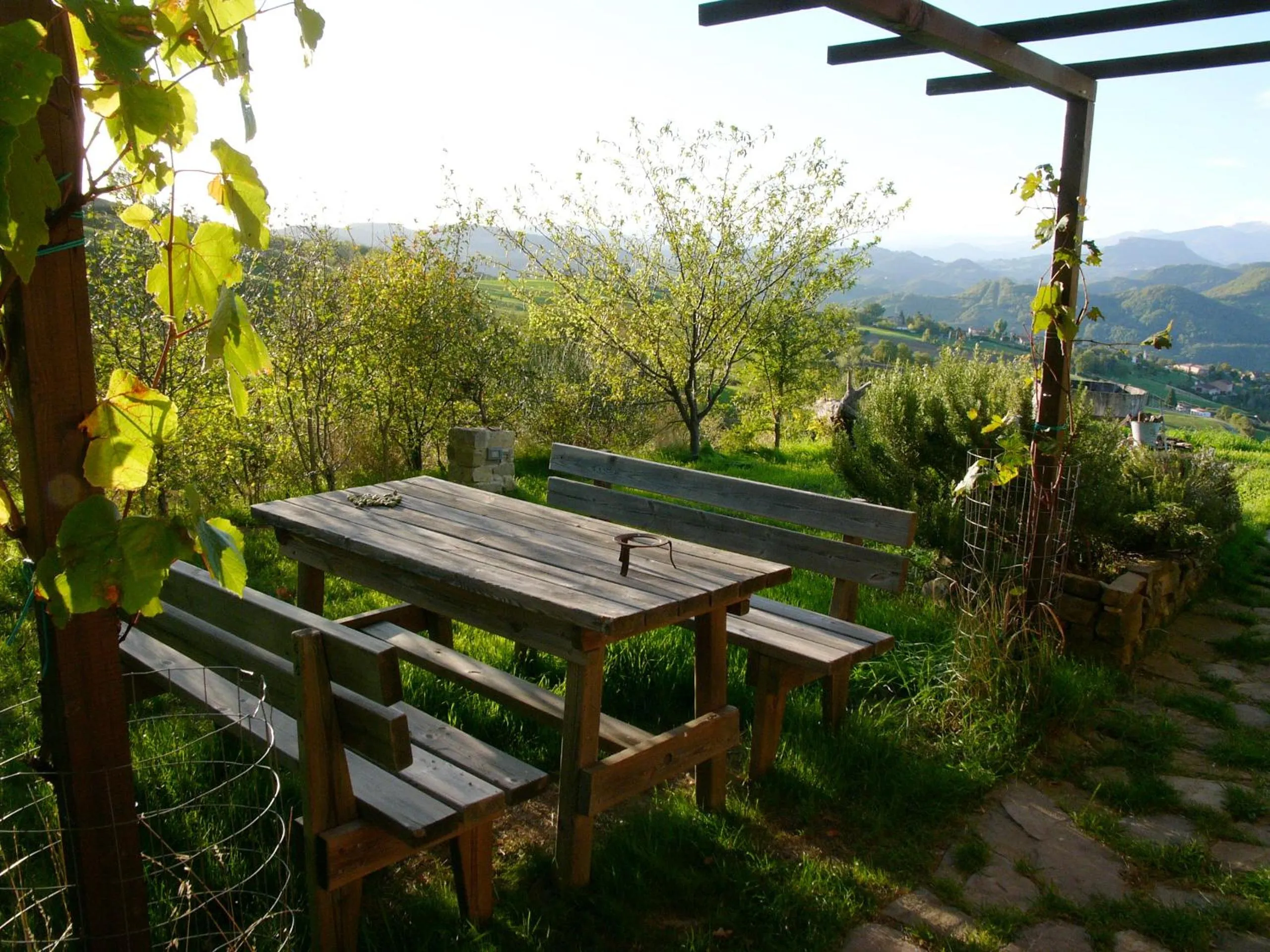 Patio in Chalet Il Bosco dei Mille Frutti