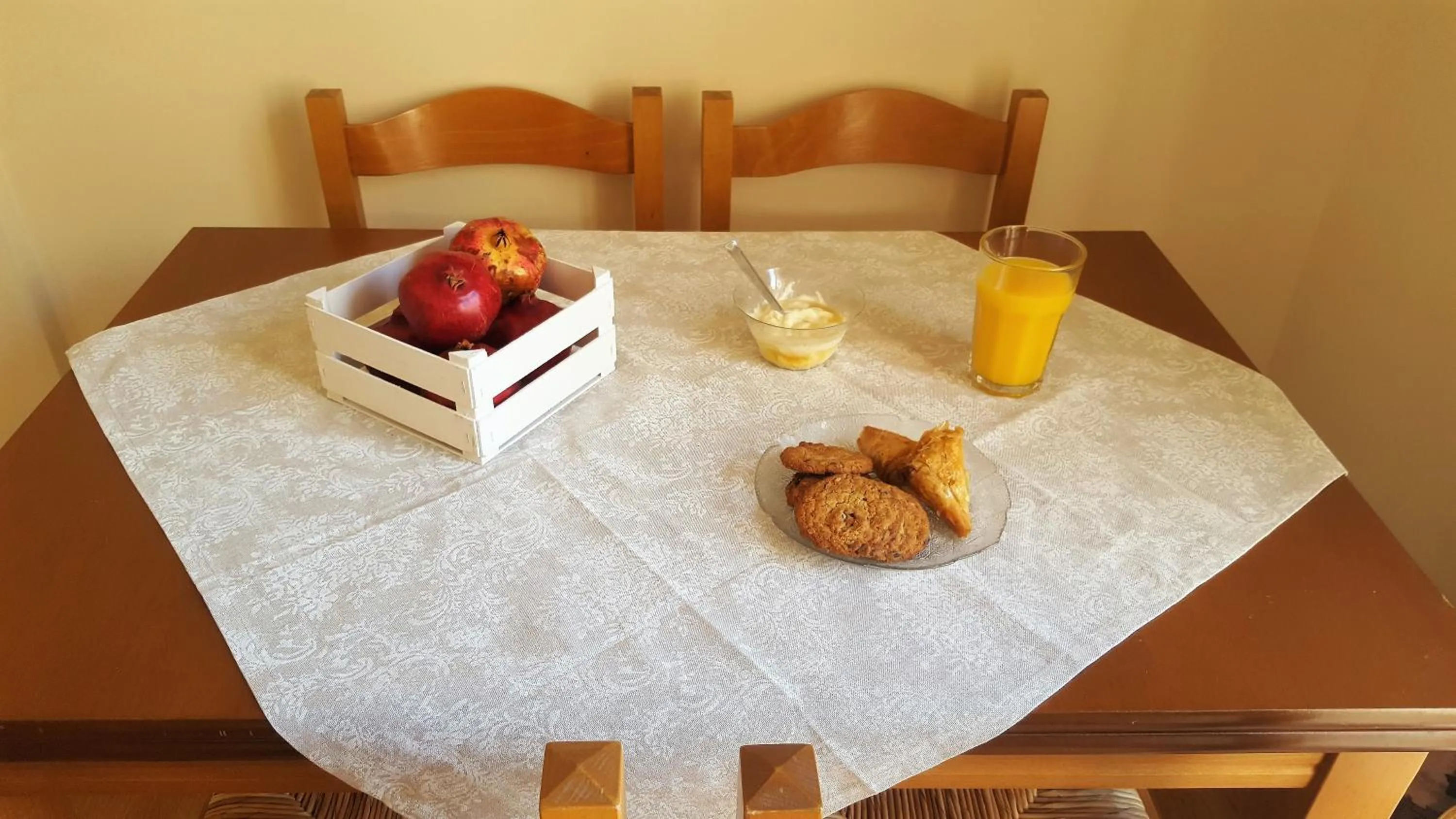 Food close-up in Acropolis Heart