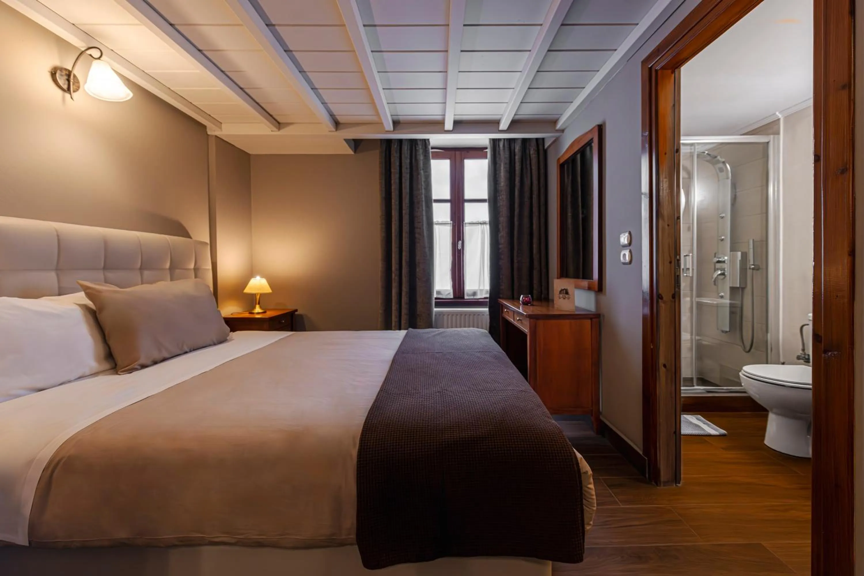 Bed in Ef Zin Hotel Arachova