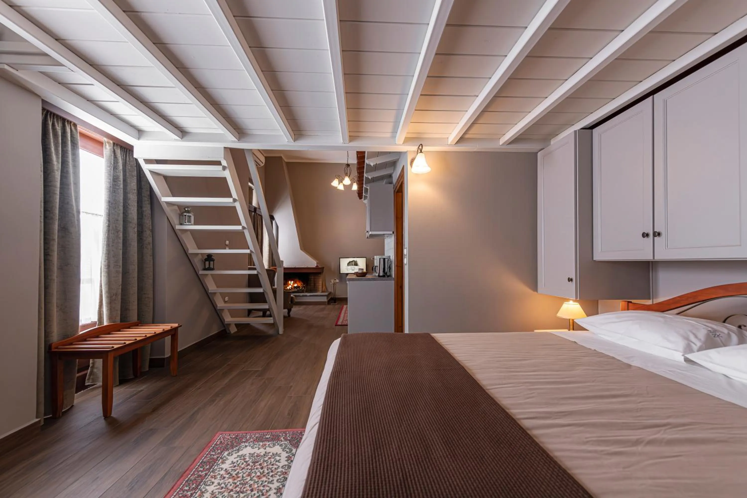 Bed in Ef Zin Hotel Arachova