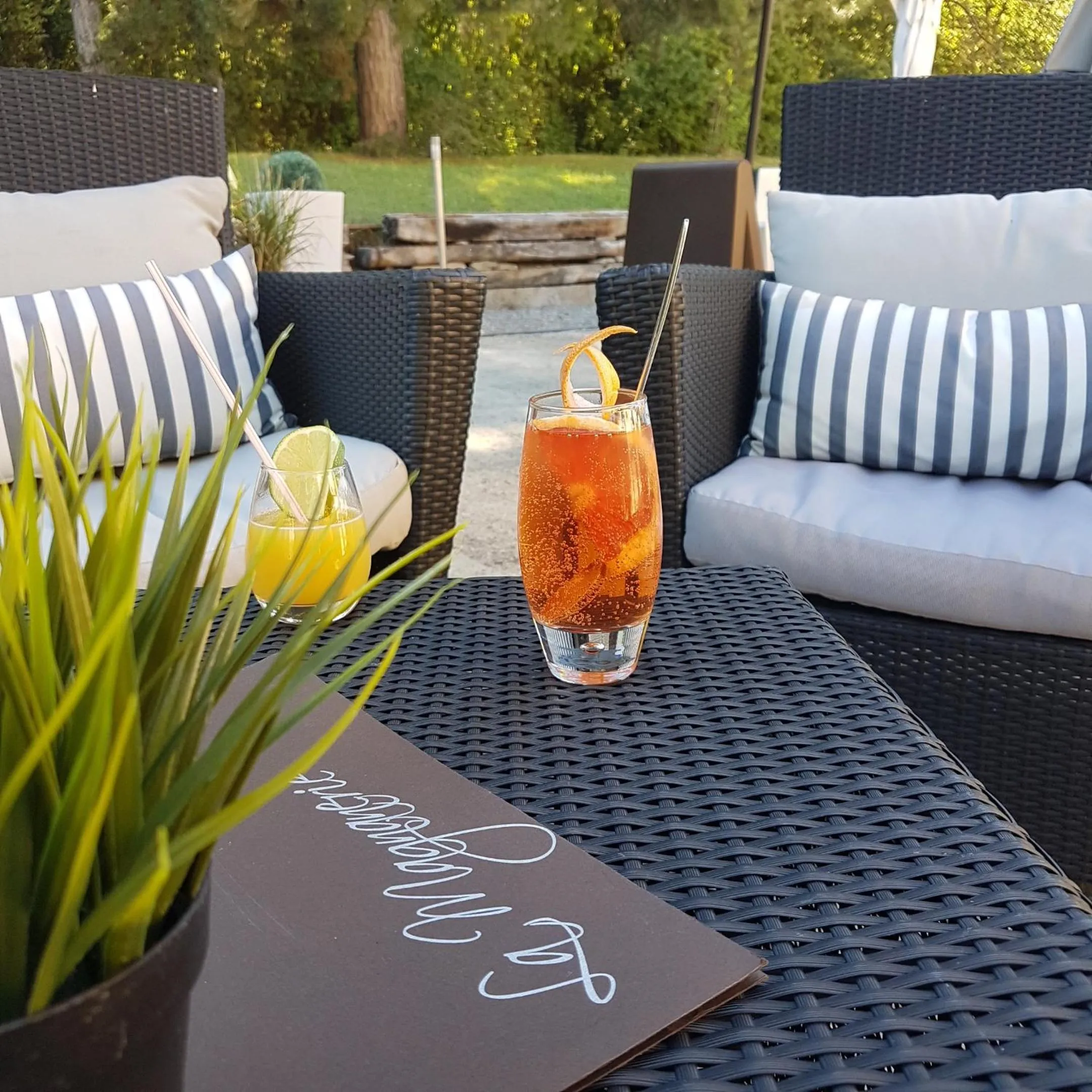 Balcony/Terrace in Logis Hôtel La Magnanerie - Côté Bistro