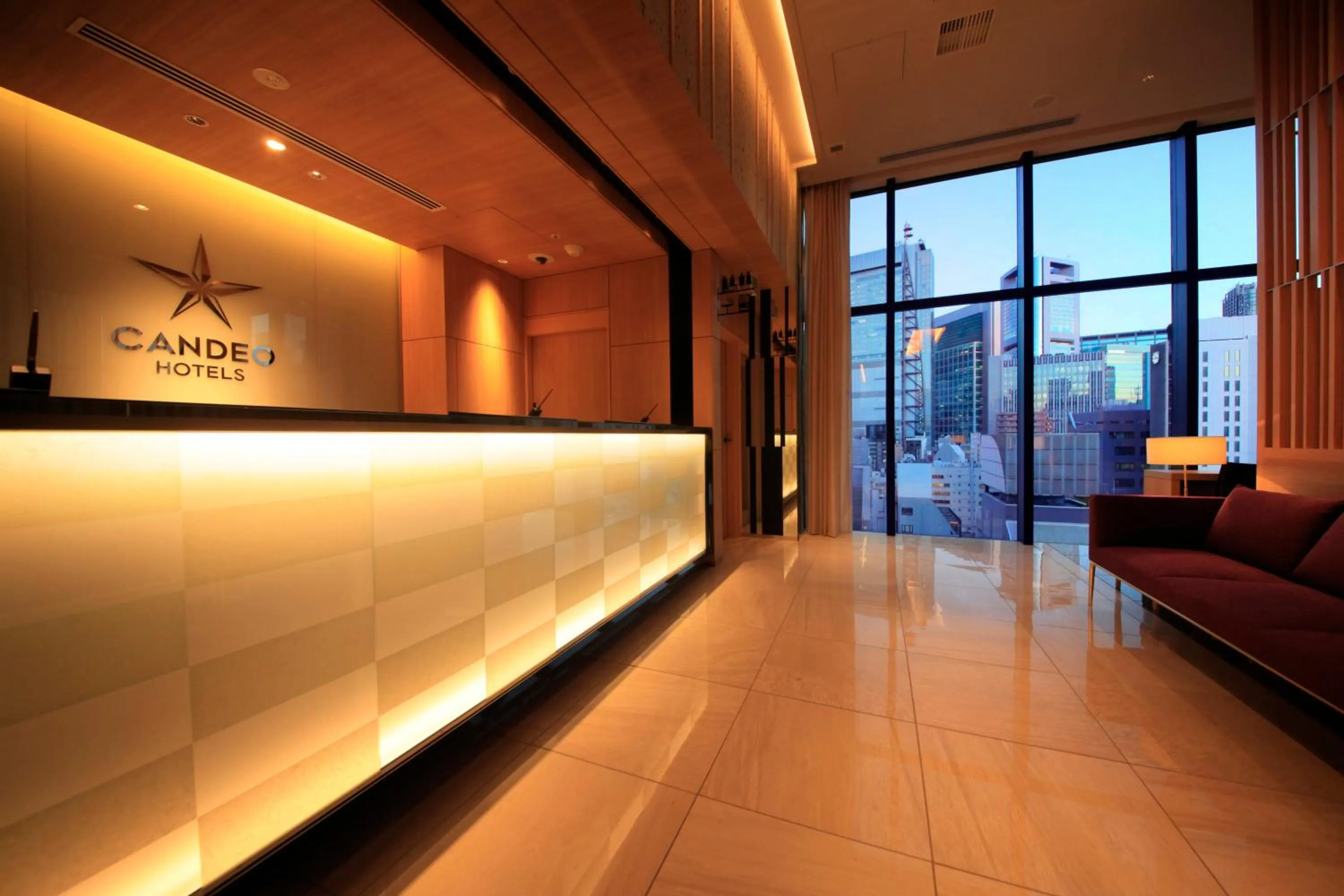 Lobby or reception in Candeo Hotels Tokyo Shimbashi