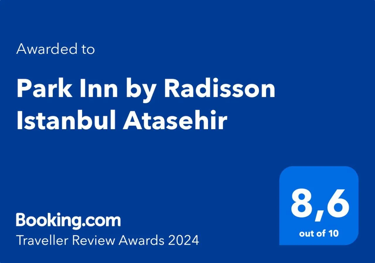 Certificate/Award in Park Inn by Radisson Istanbul Atasehir