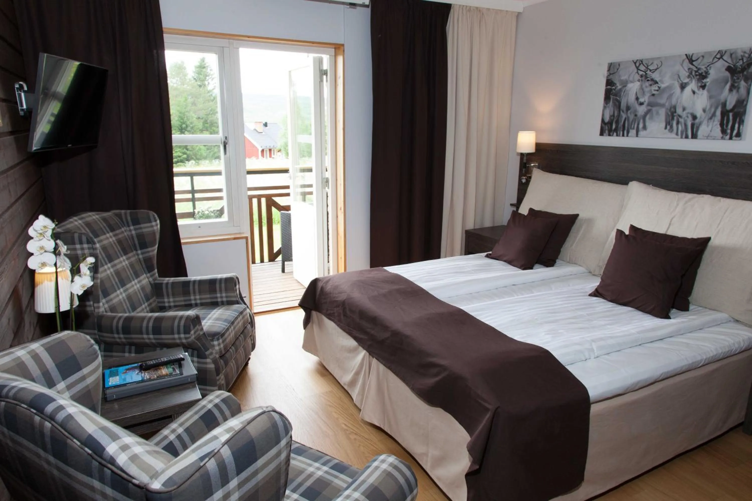 Bed in Eriksgårdens Fjällhotell