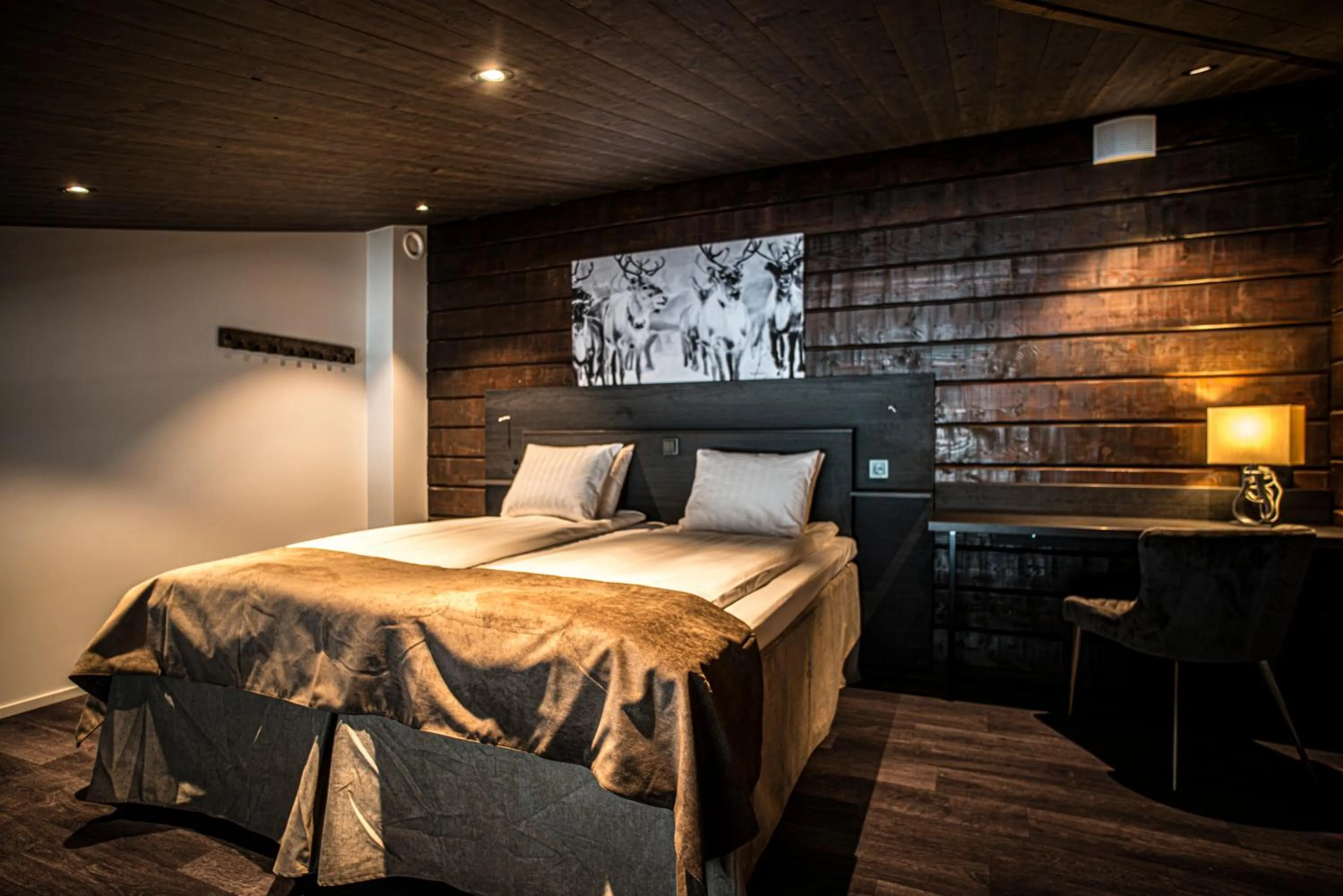 Bed in Eriksgårdens Fjällhotell