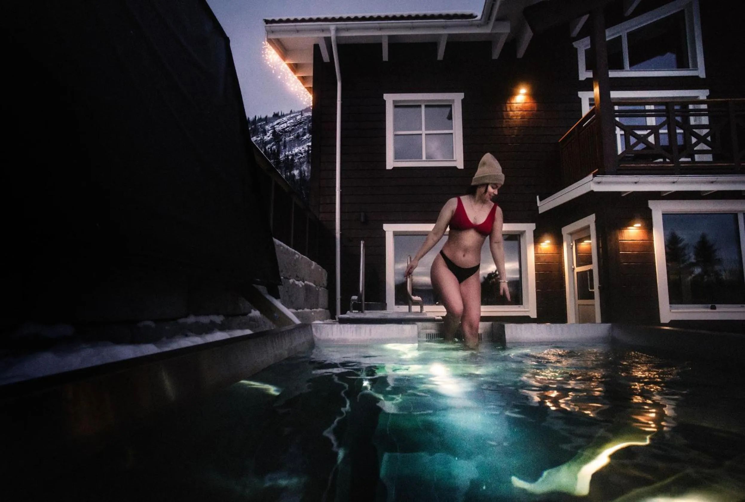 Swimming pool in Eriksgårdens Fjällhotell