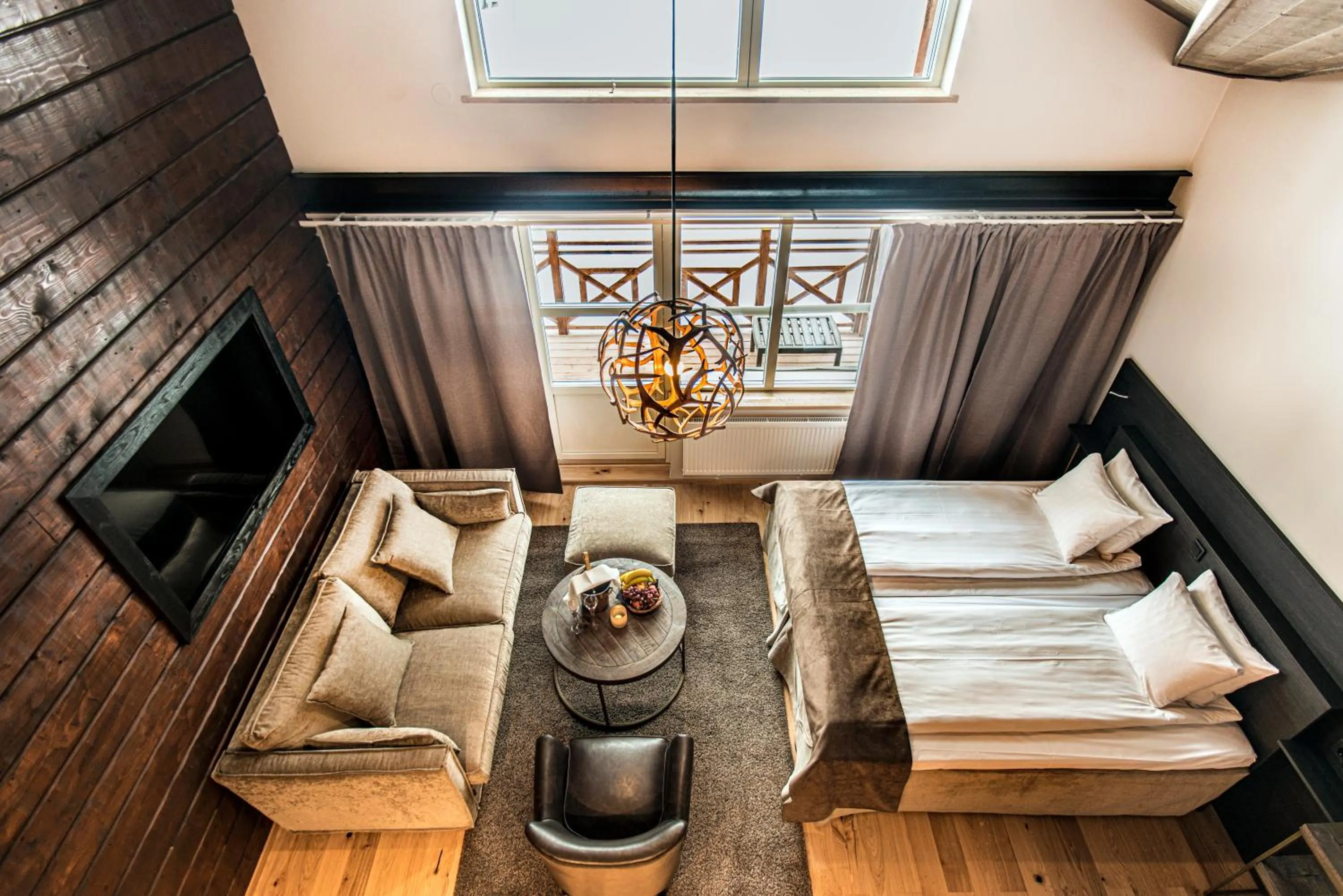 Photo of the whole room in Eriksgårdens Fjällhotell