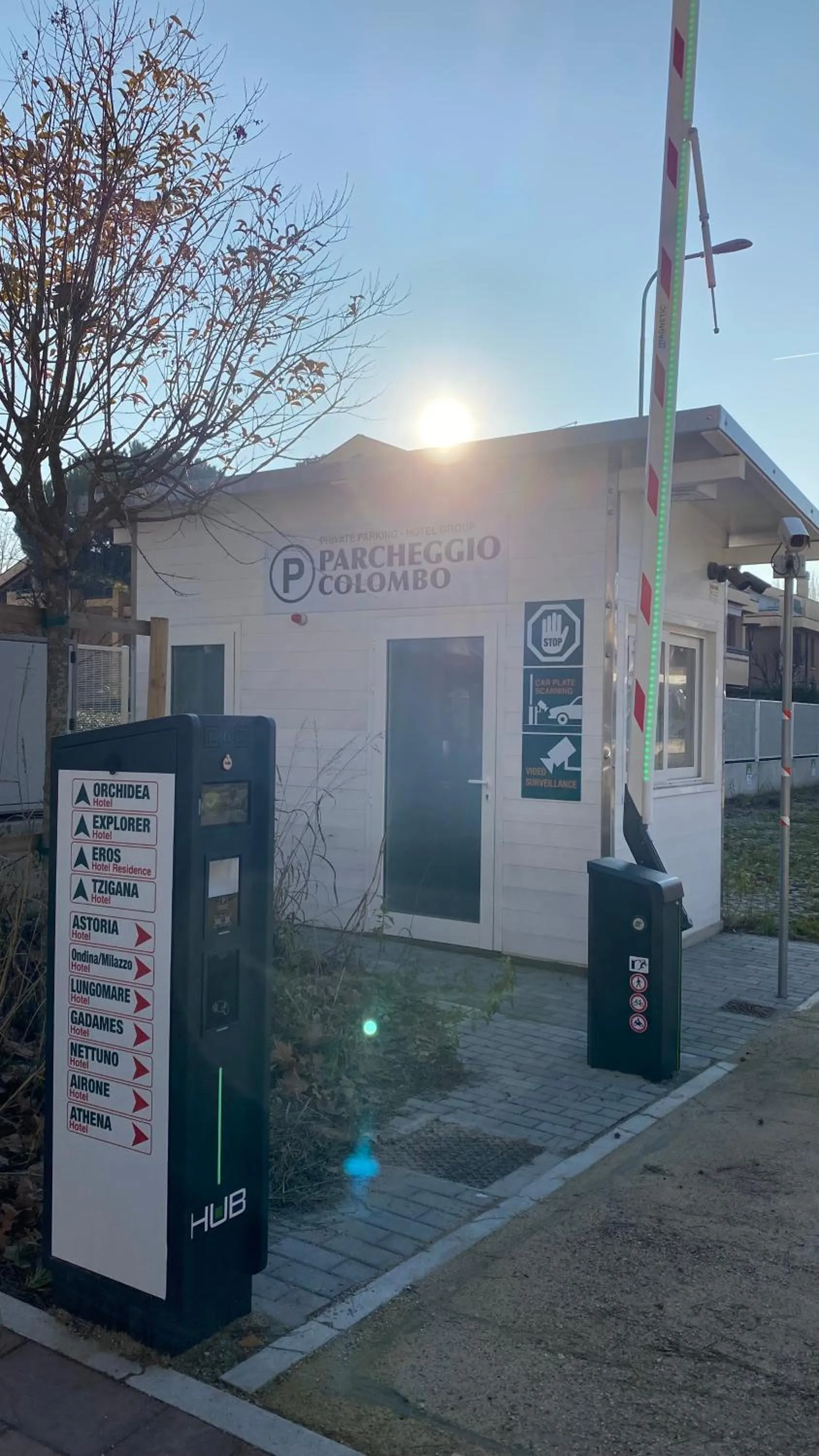 Parking in Hotel Athena