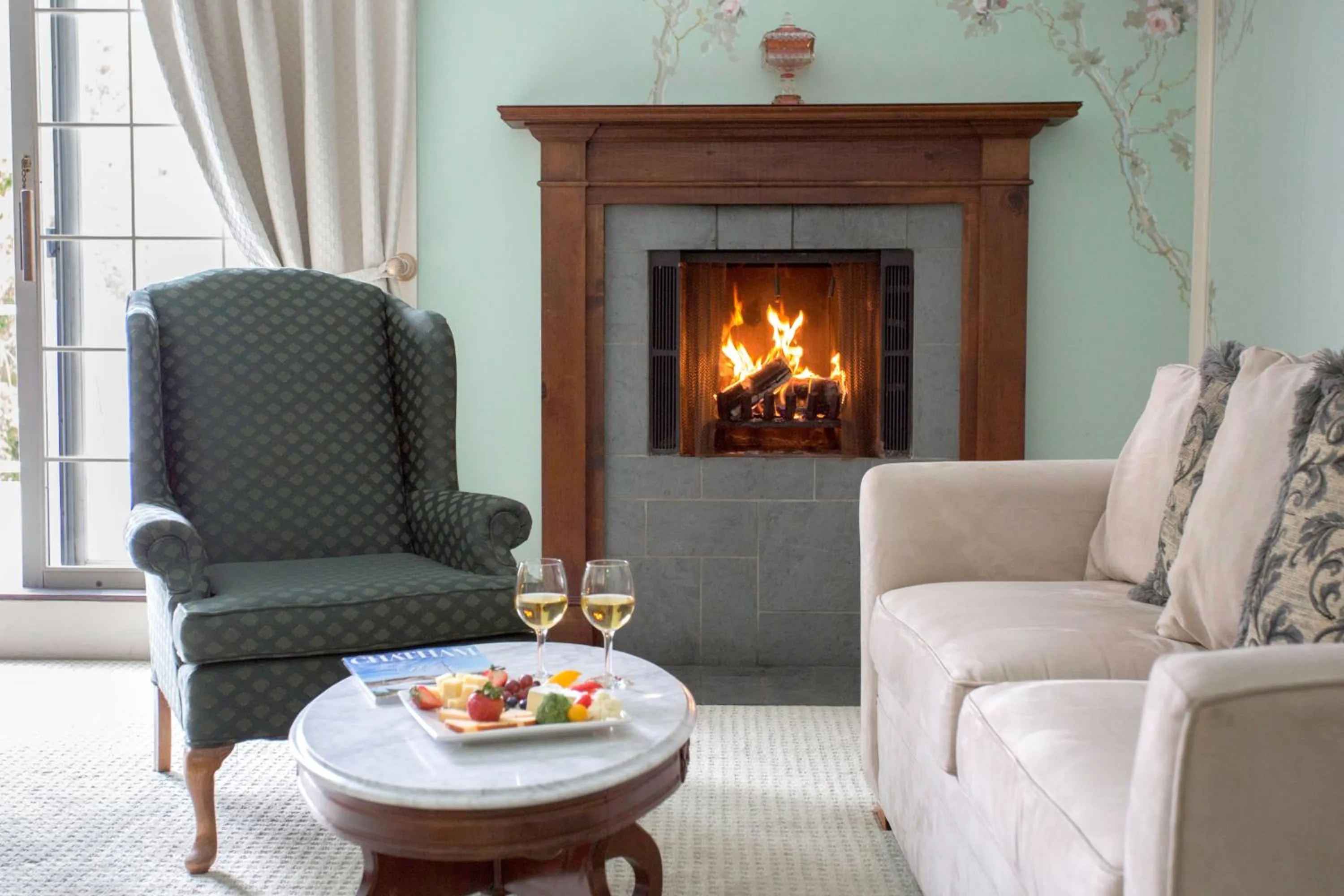 Seating area in Queen Anne Inn