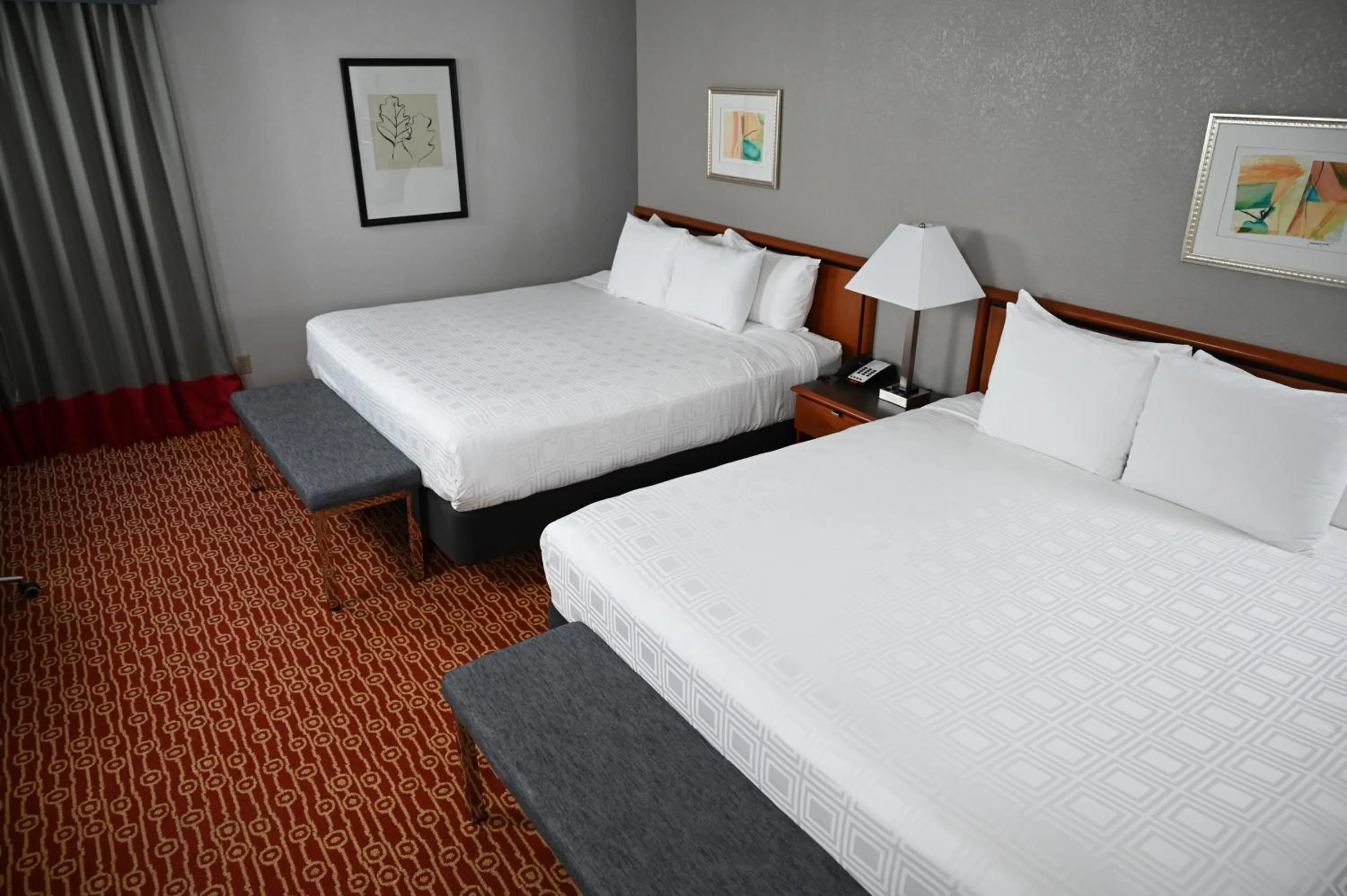 Bed in Atrium Hotel and Suites DFW Airport