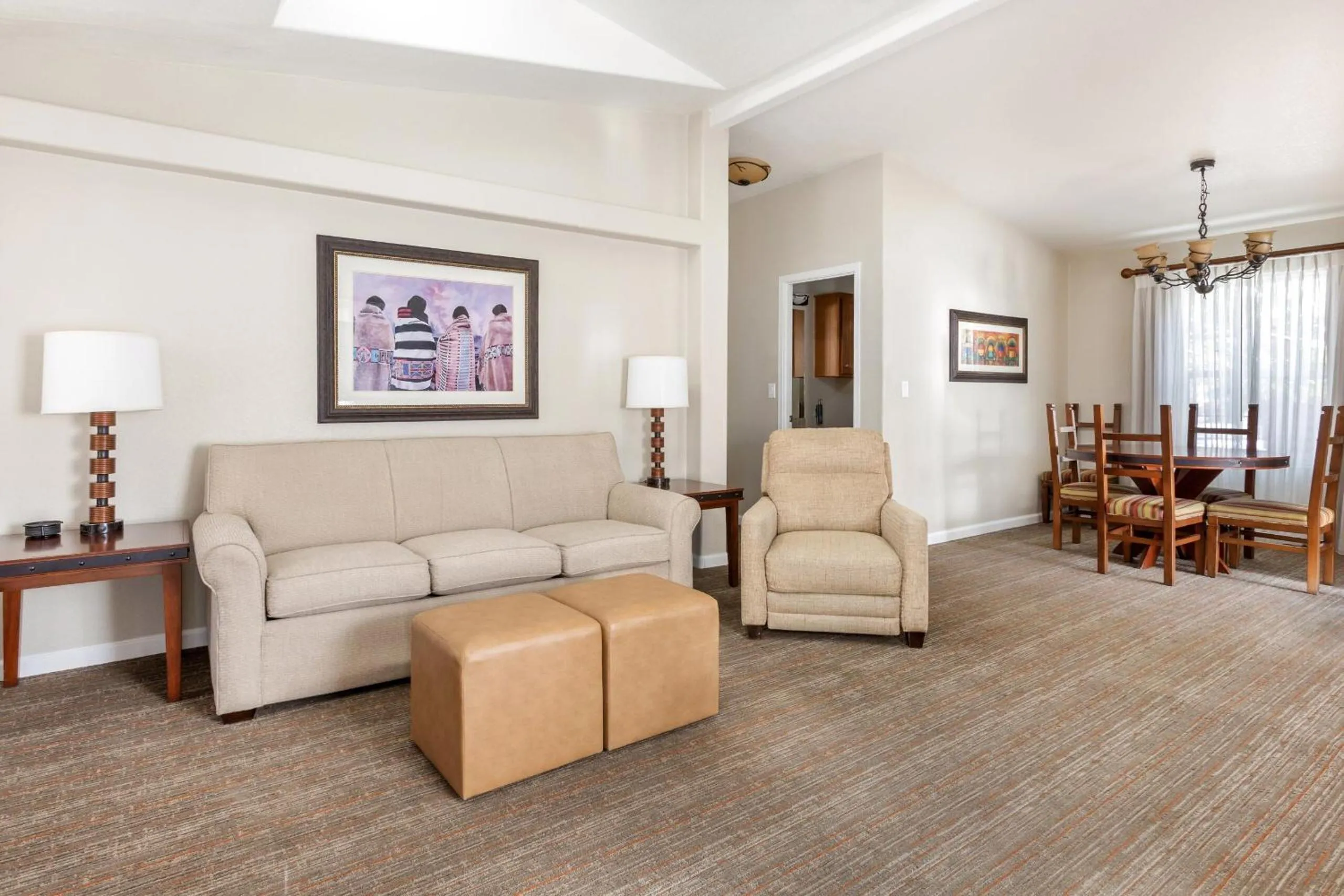 Living room in PVC at The Roundhouse Resort