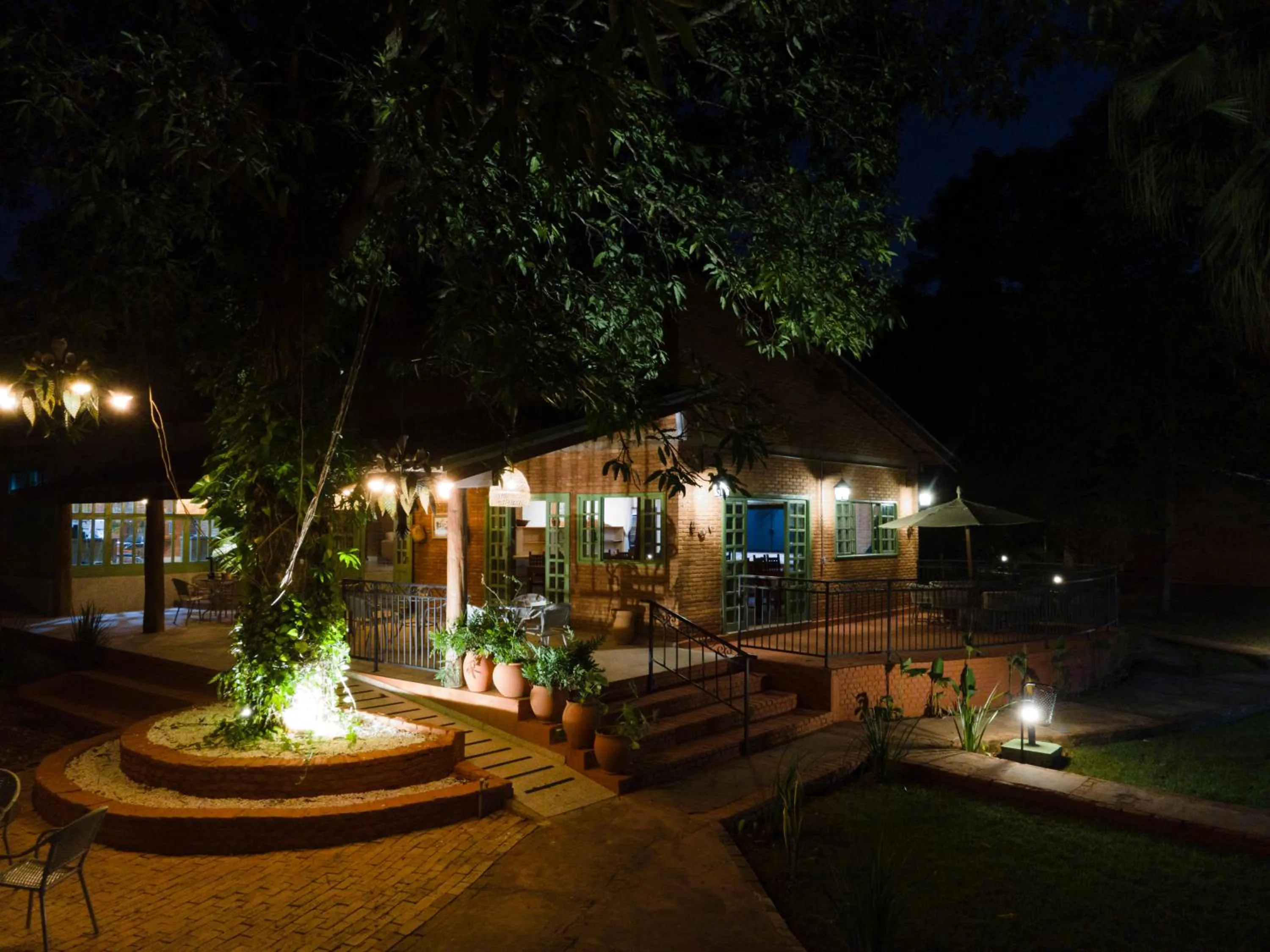 Garden view in Pousada Olho D'Água