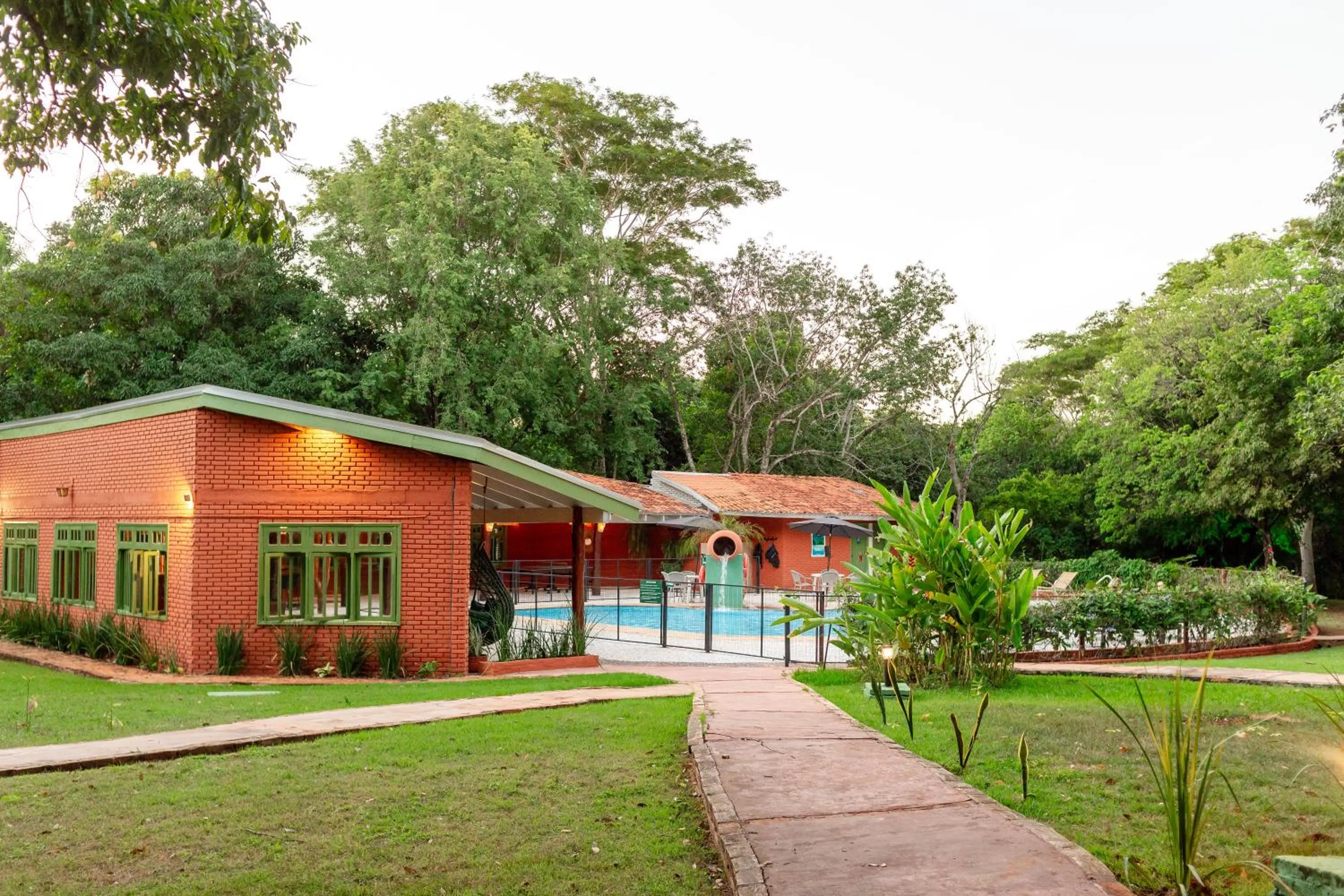 Garden view in Pousada Olho D'Água