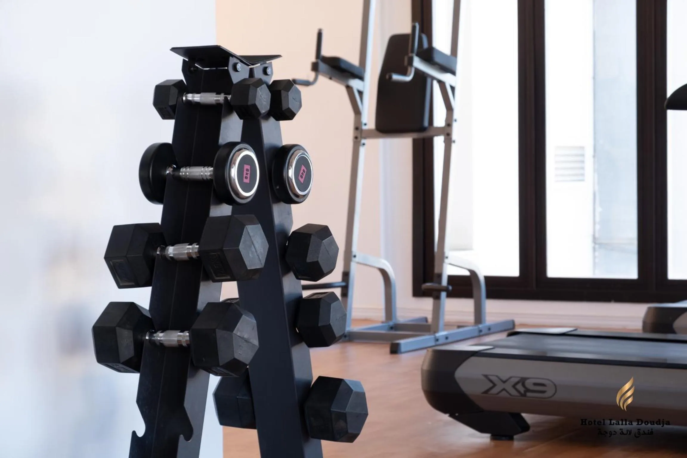 Fitness centre/facilities in Lalla Doudja Hotel