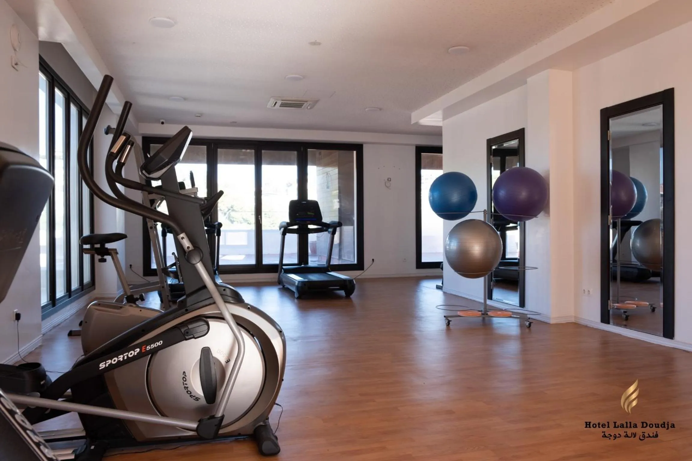 Fitness centre/facilities in Lalla Doudja Hotel