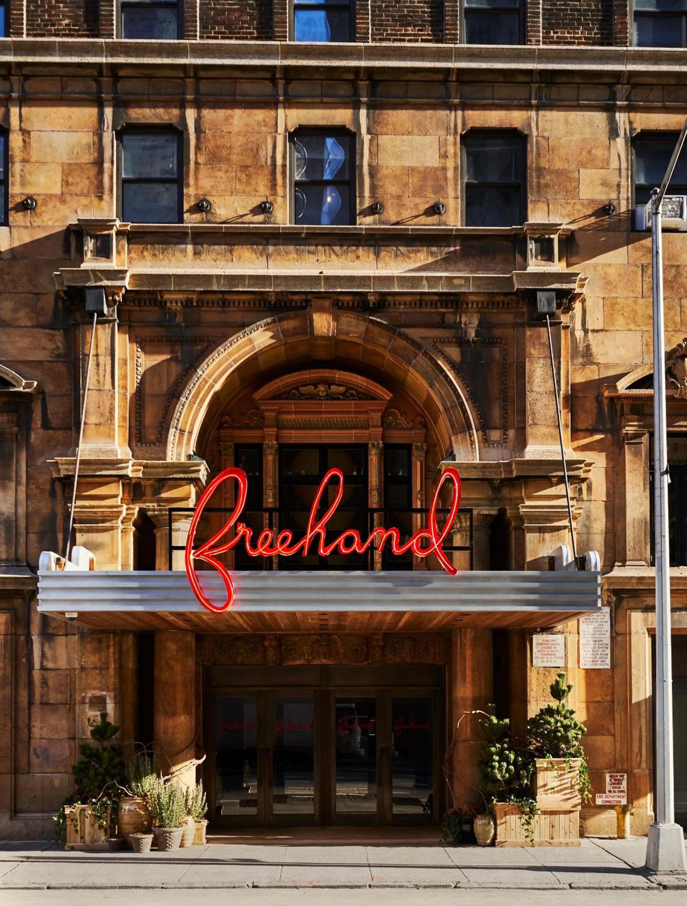 Facade/entrance in Freehand New York