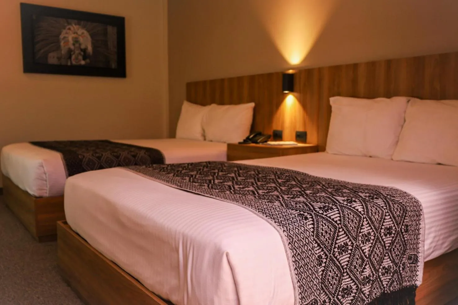 Bed in Hotel San Francisco Tlaxcala