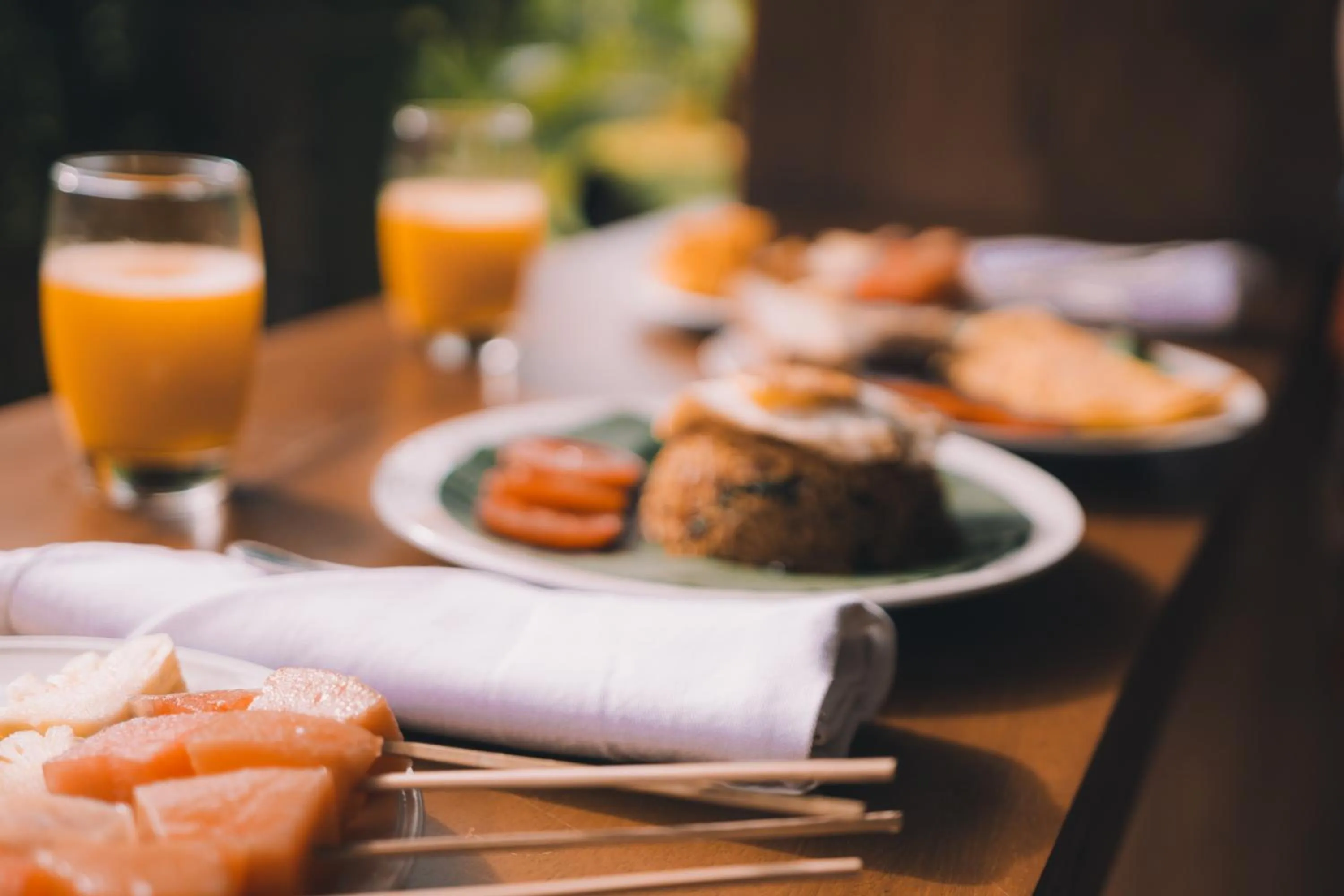 Breakfast in Ume Sri Villas Ubud