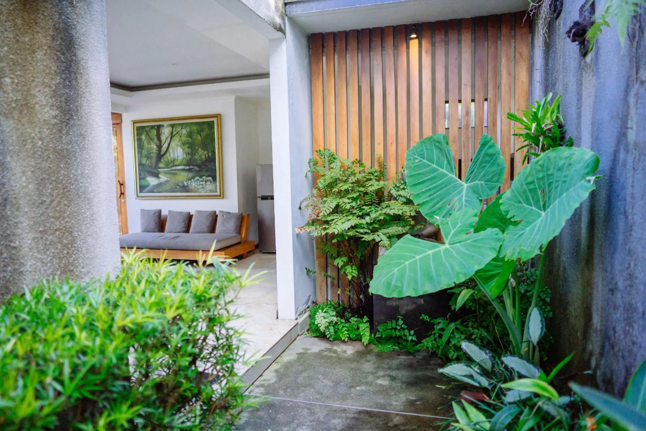 Garden view in Ume Sri Villas Ubud