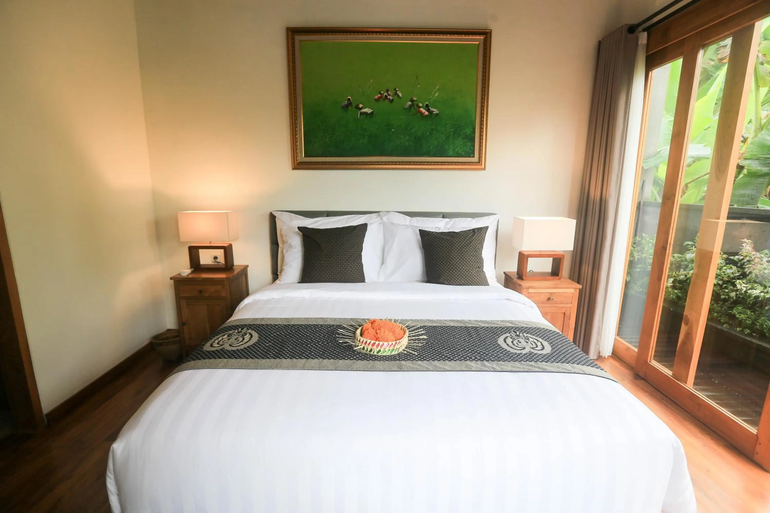 Bed in Ume Sri Villas Ubud