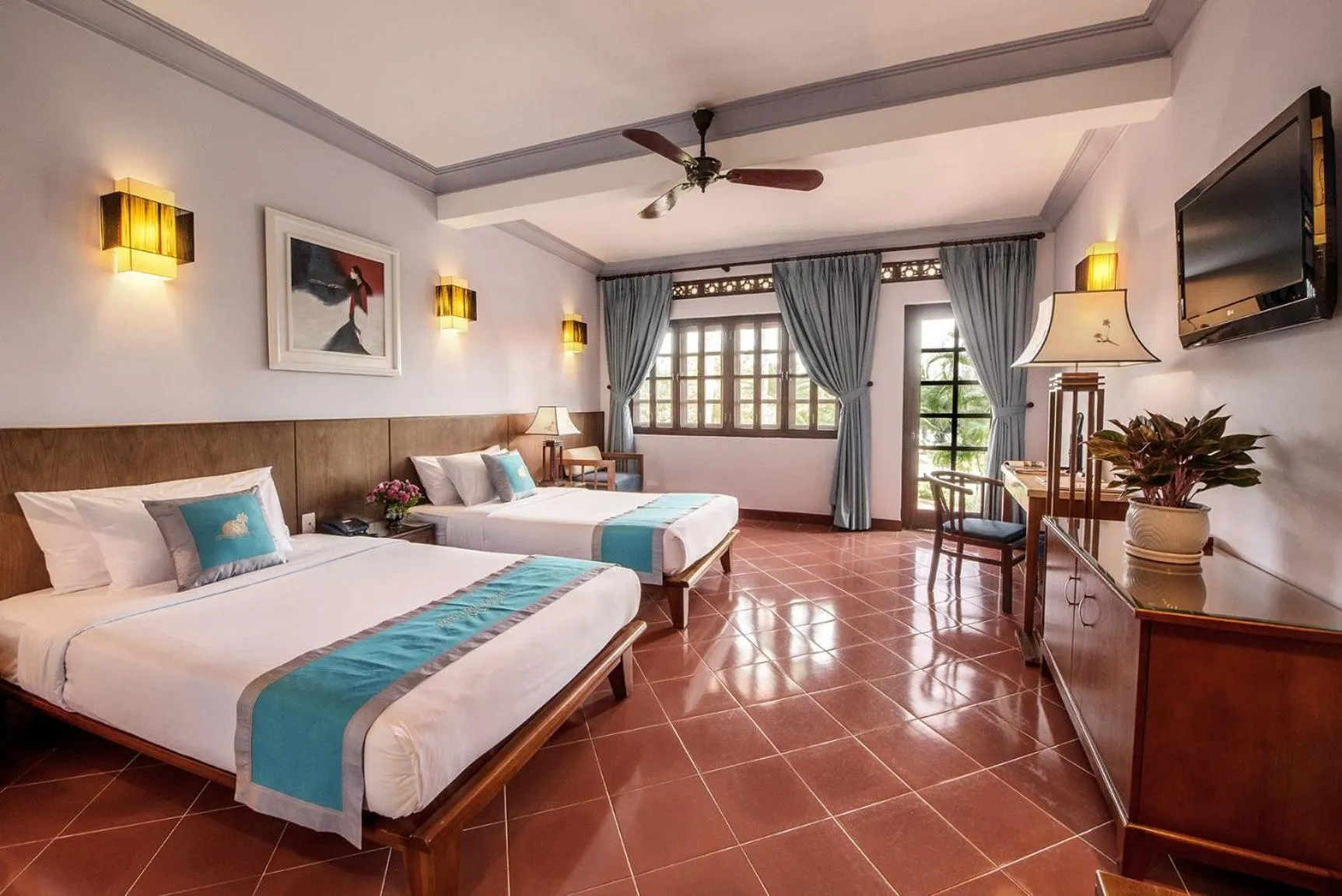 Bed in Phu Hai Beach Resort & Spa Phan Thiet