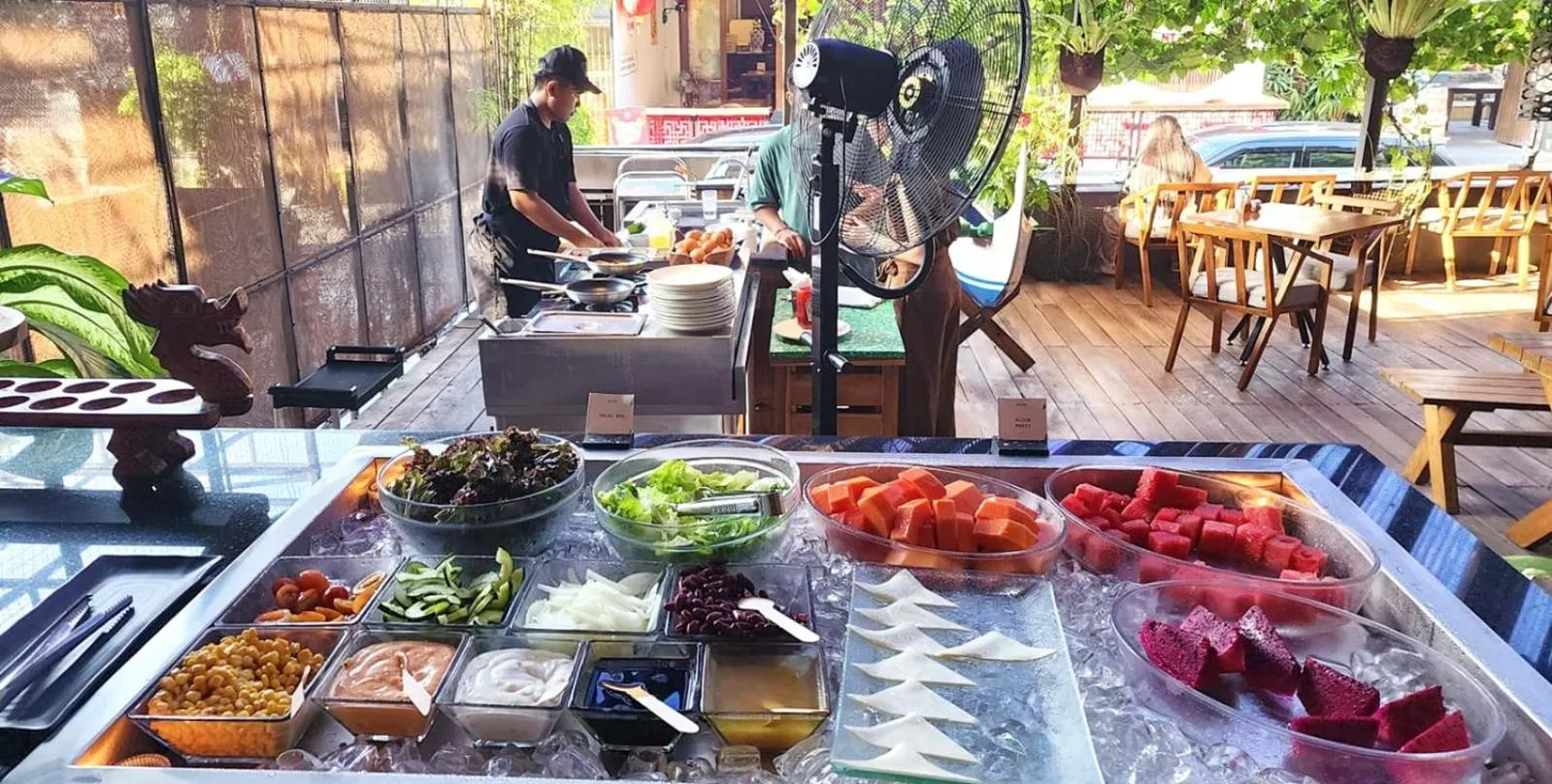 Breakfast in Stana Puri Gopa Hotel
