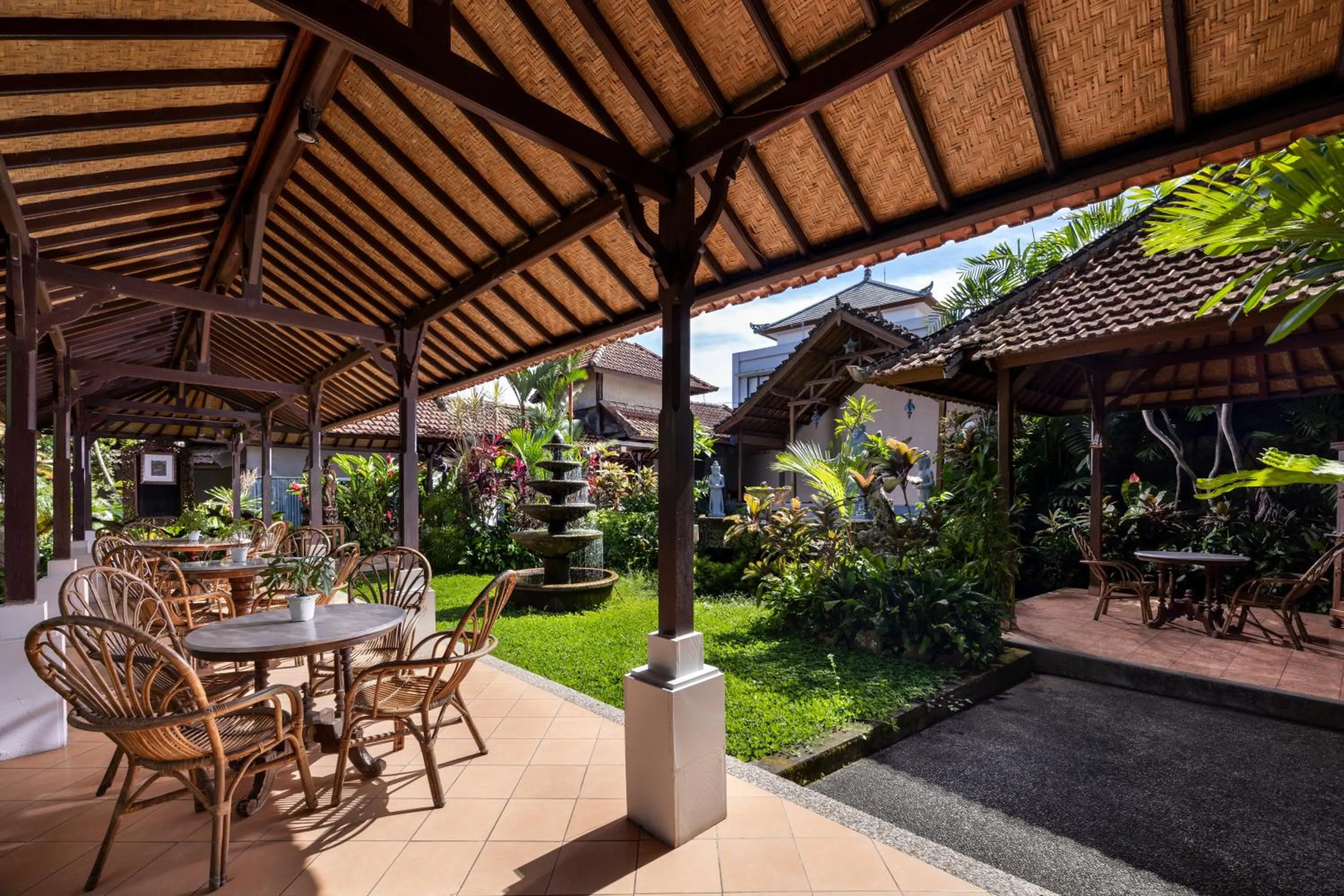 Garden view in Taman Harum Cottages
