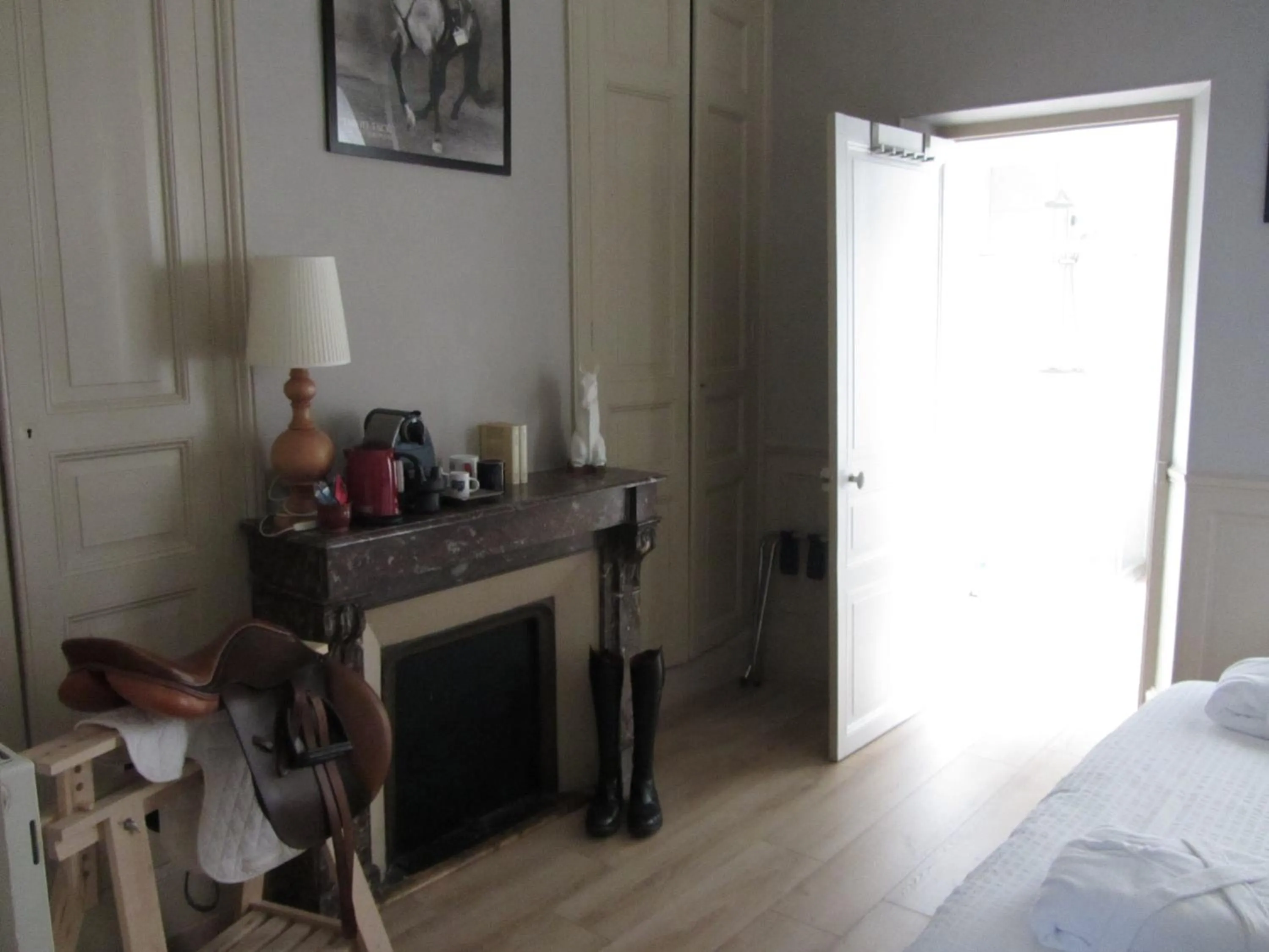 Bed in Chambre D'hôtes Les Epicuriens