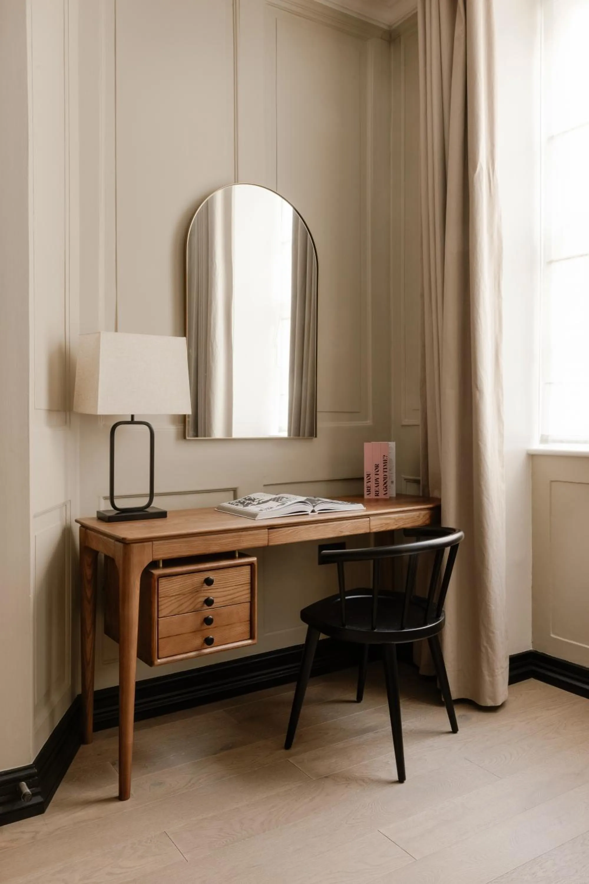 Seating area in Native Kings Wardrobe, St Pauls
