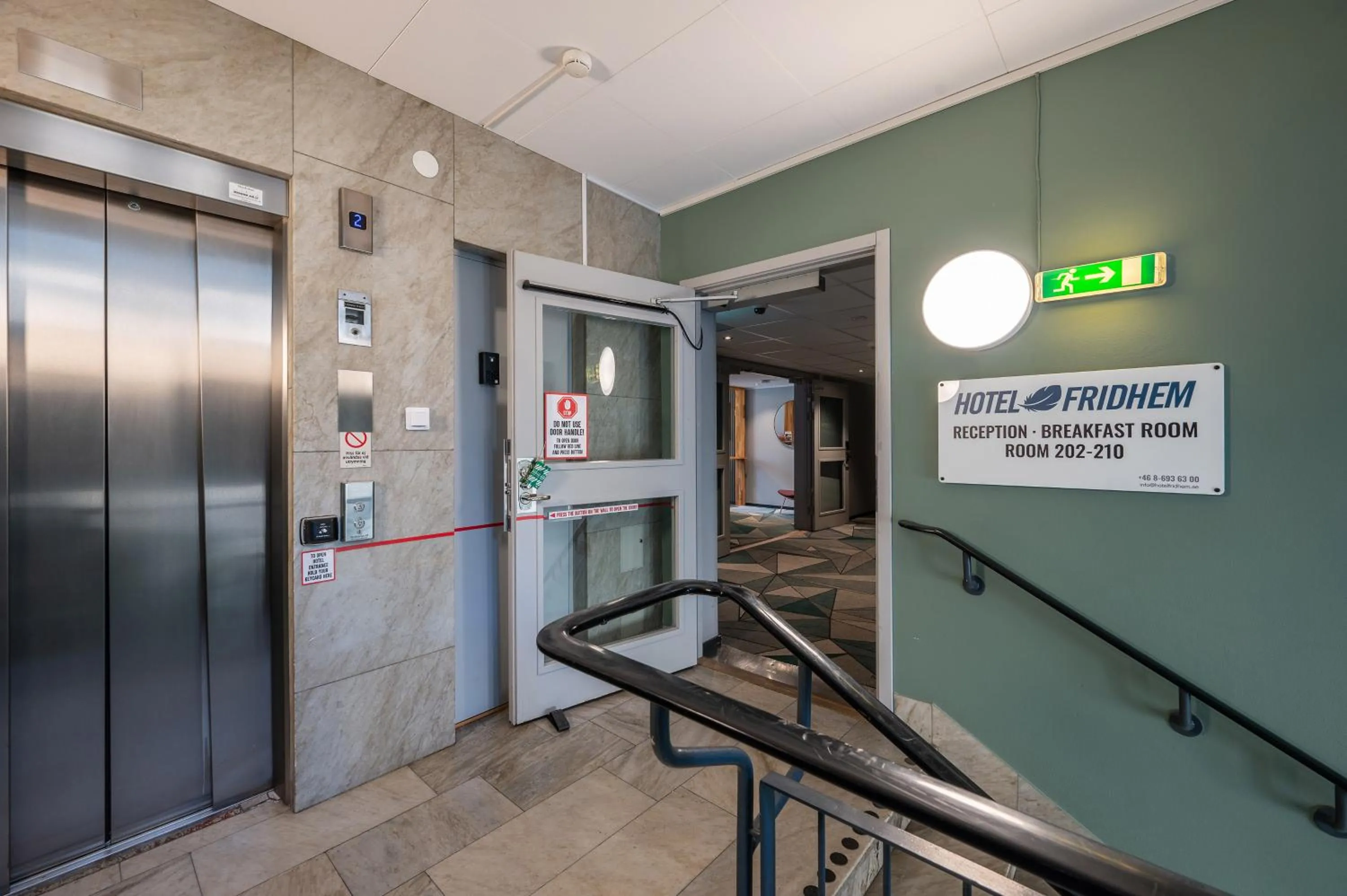Lobby or reception in Hotel Fridhem